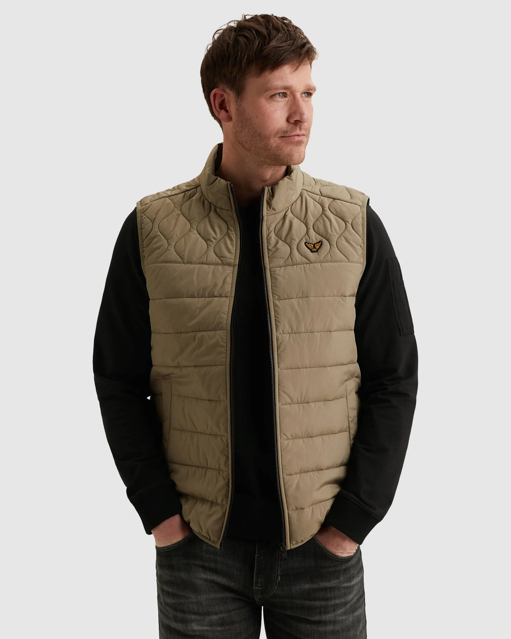 PME Legend Yetliner Bodywarmer Donker groen 108173-001-L