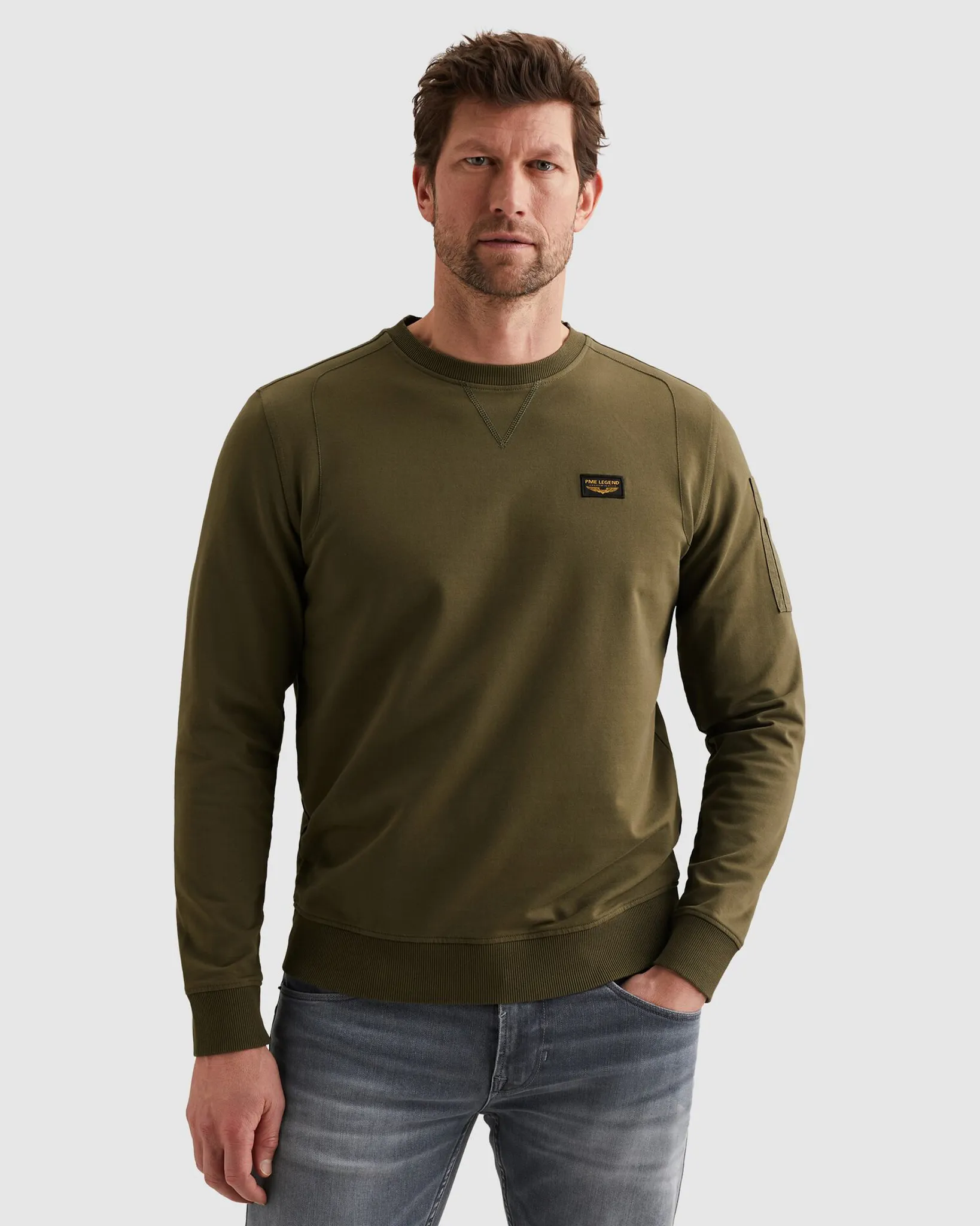 PME Legend Sweater Licht bruin 108192-001-L