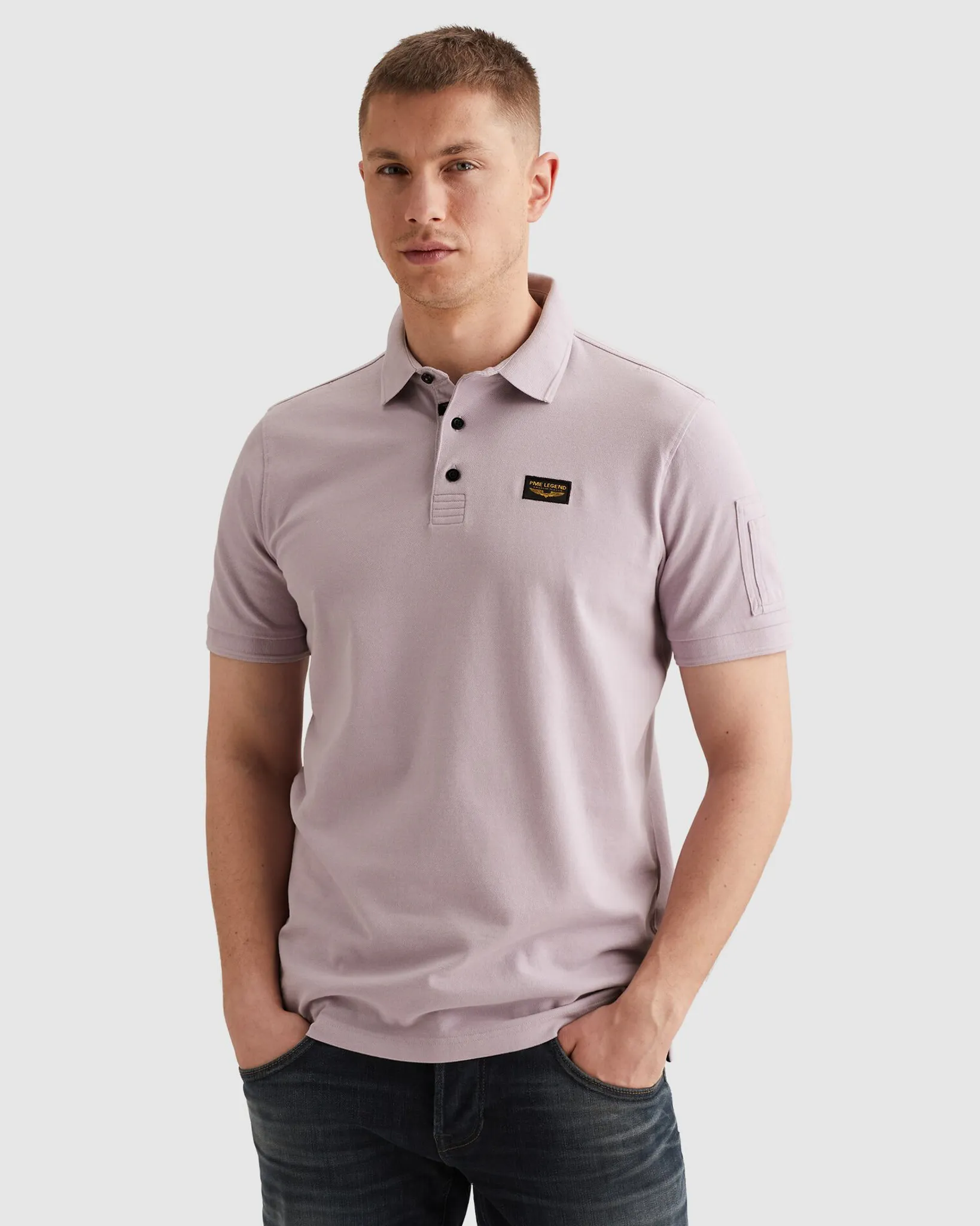 PME Legend American Classic Polo Lila 108196-001-L