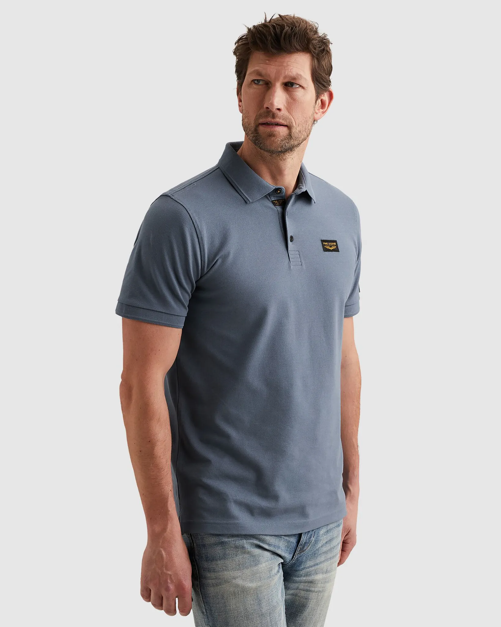 PME Legend American Classic Polo Licht blauw 108198-001-L