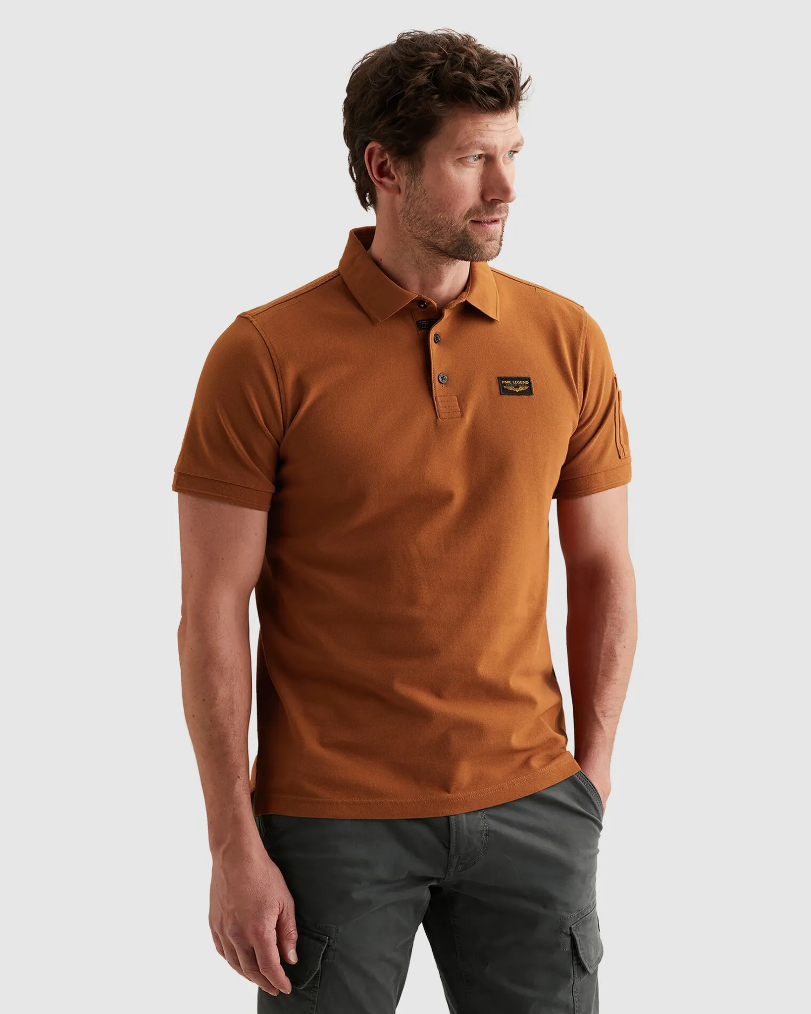 PME Legend American Classic Polo Donker bruin 108201-001-L