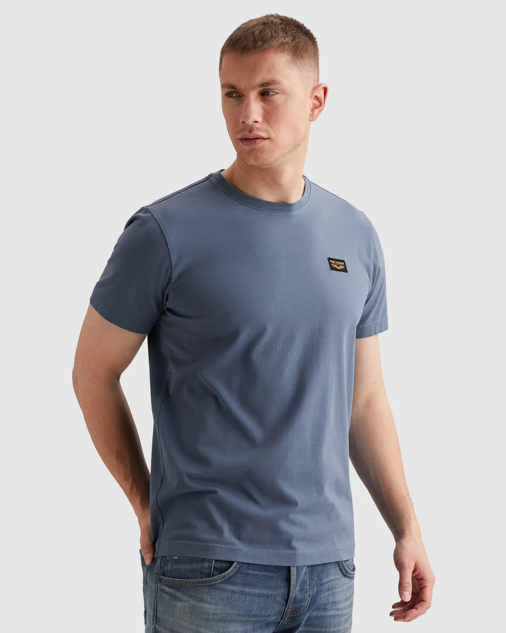 PME Legend American Classic T-shirt Licht blauw 108208-001-L