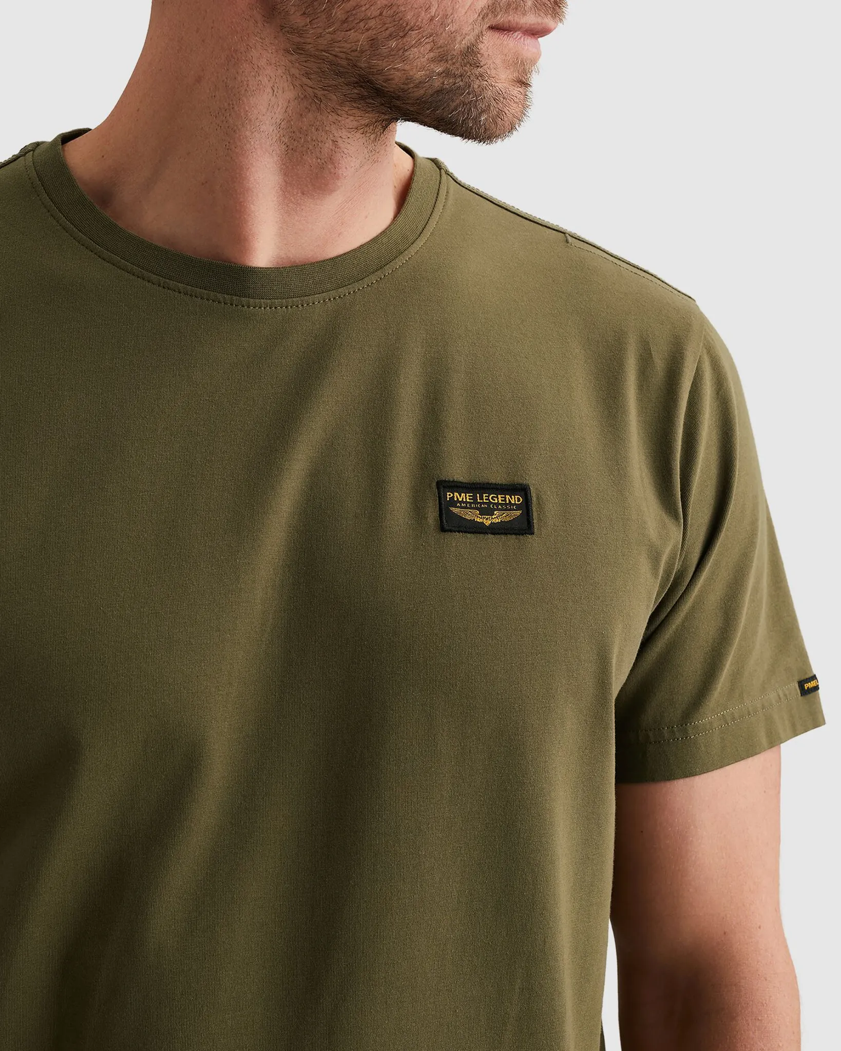 PME Legend American Classic T-shirt Licht bruin 108210-001-L