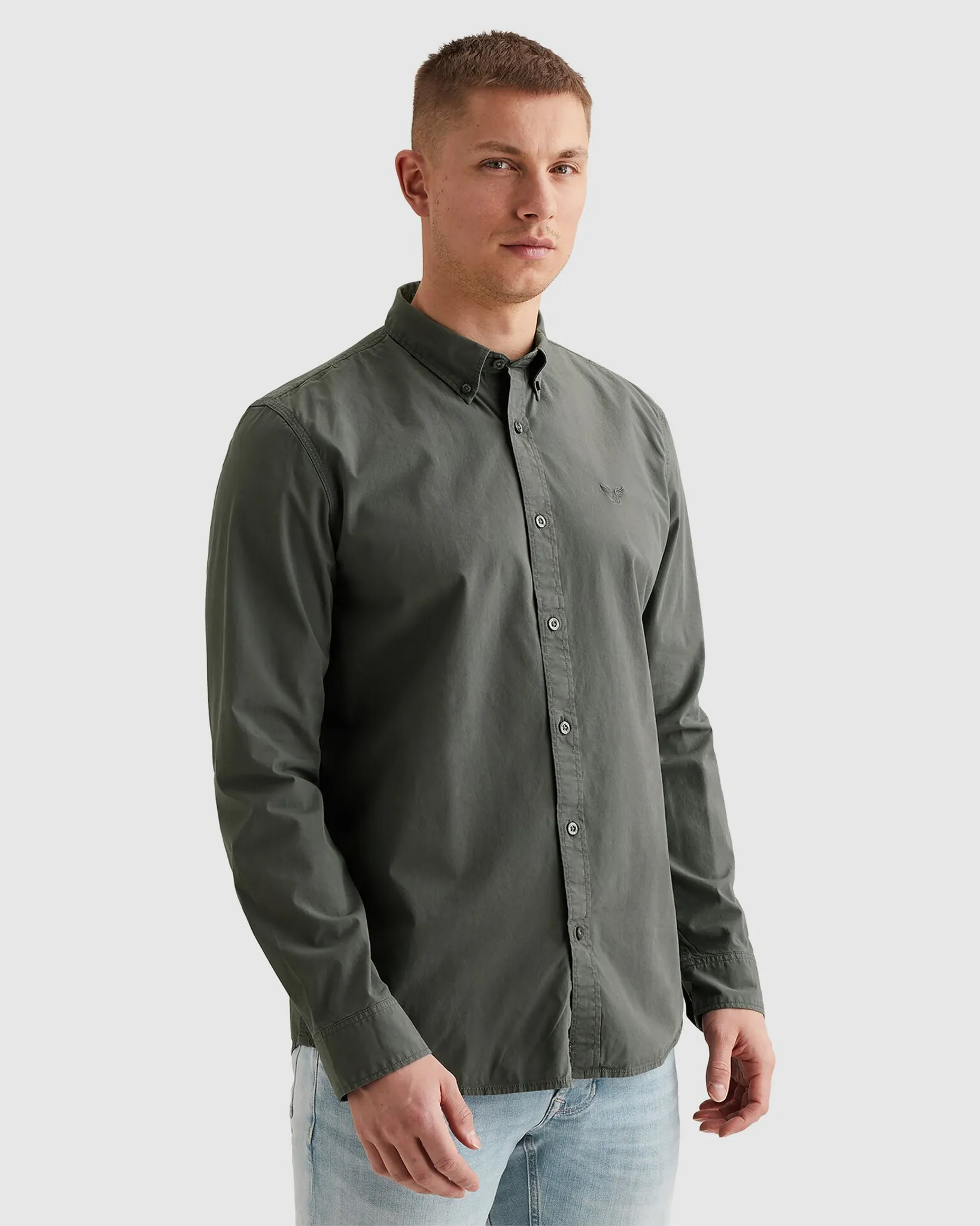 PME Legend Casual Overhemd LM Groen 108215-001-L