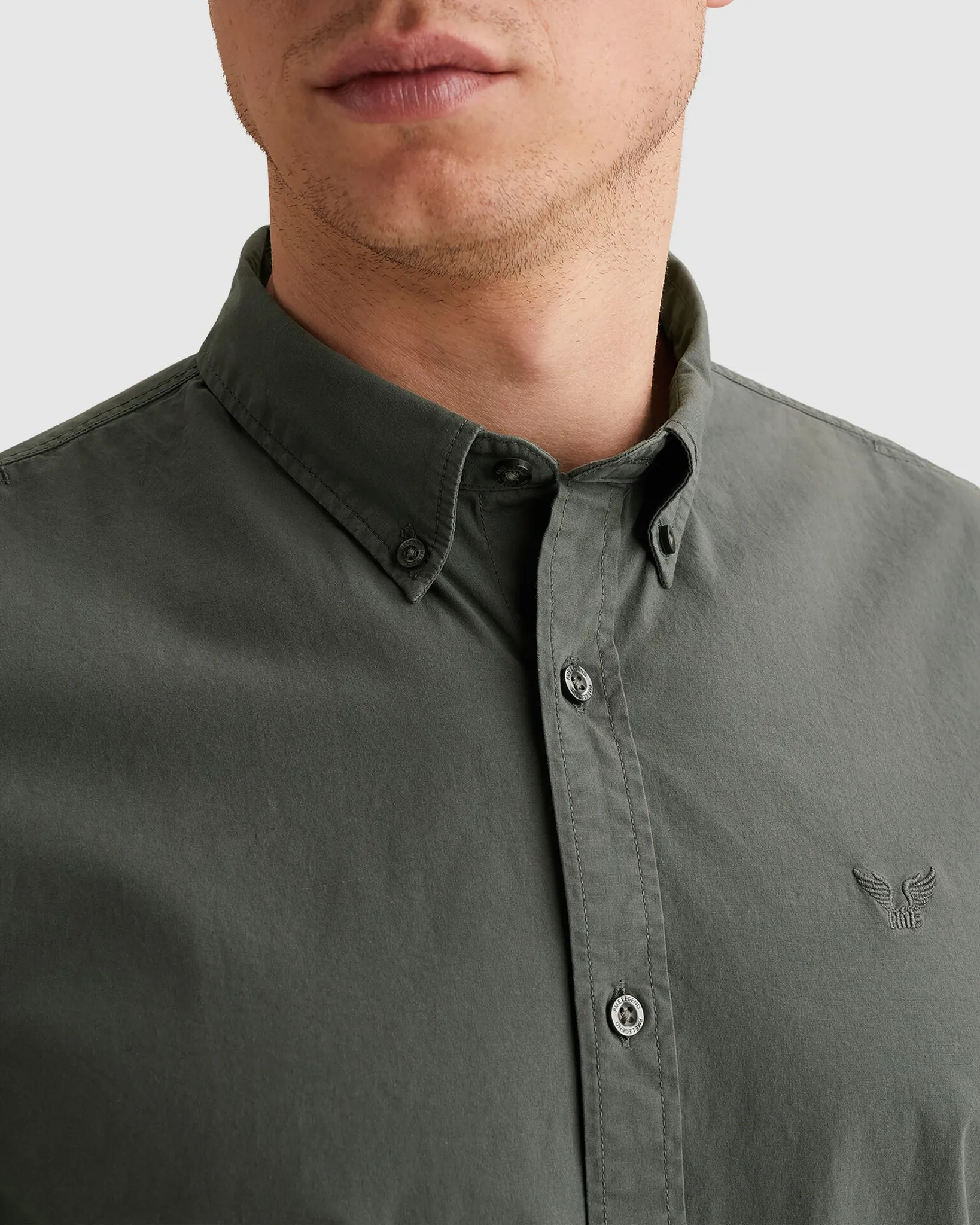 PME Legend Casual Overhemd LM Groen 108215-001-L