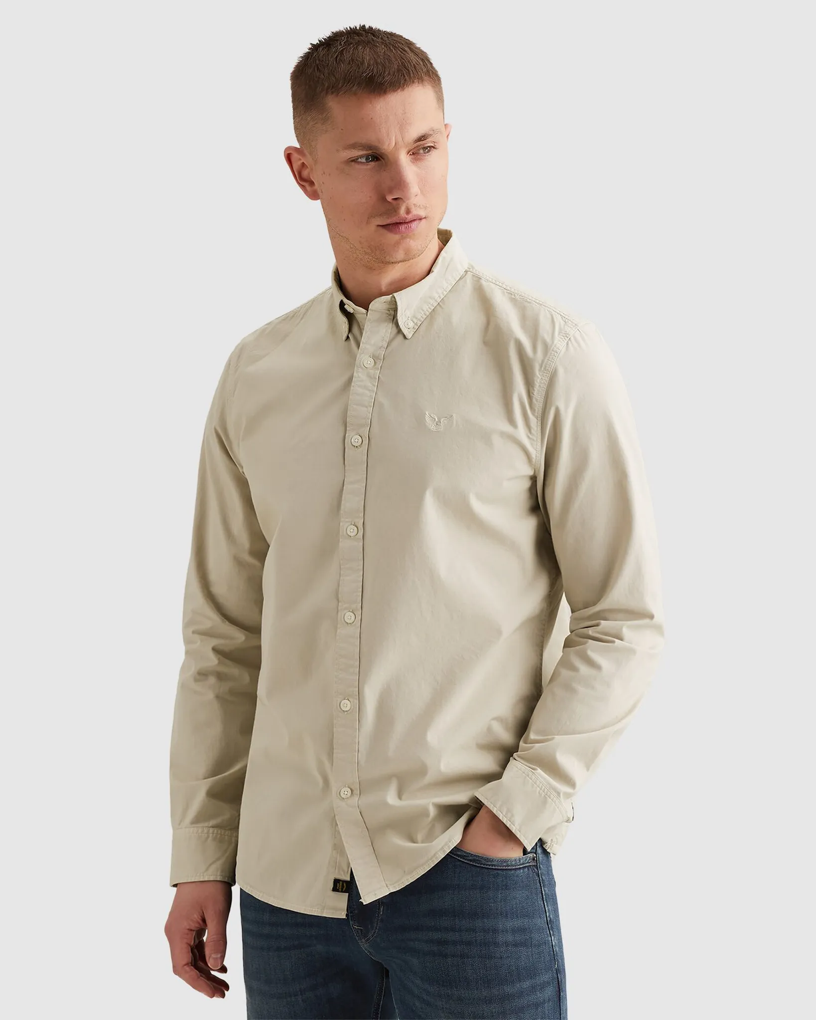 PME Legend Casual Overhemd LM Zilver 108216-001-L