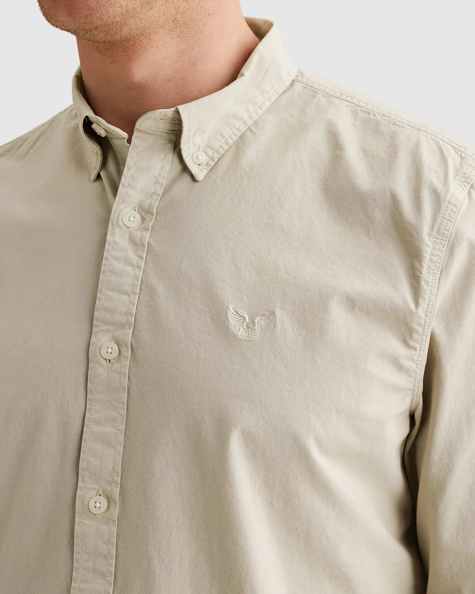 PME Legend Casual Overhemd LM Zilver 108216-001-L