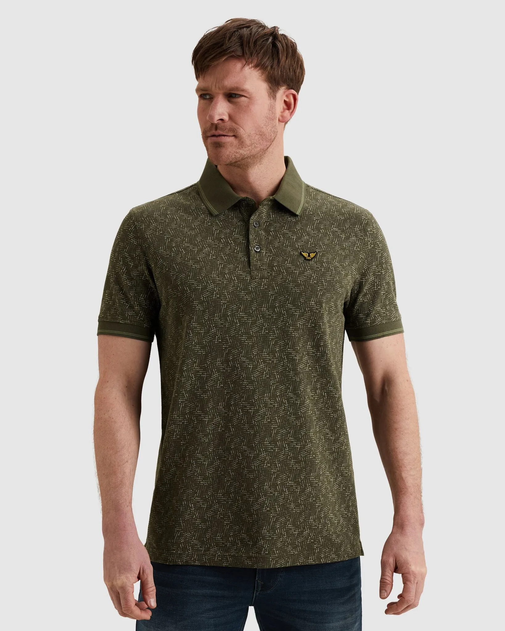 PME Legend Polo Licht bruin 108239-001-L