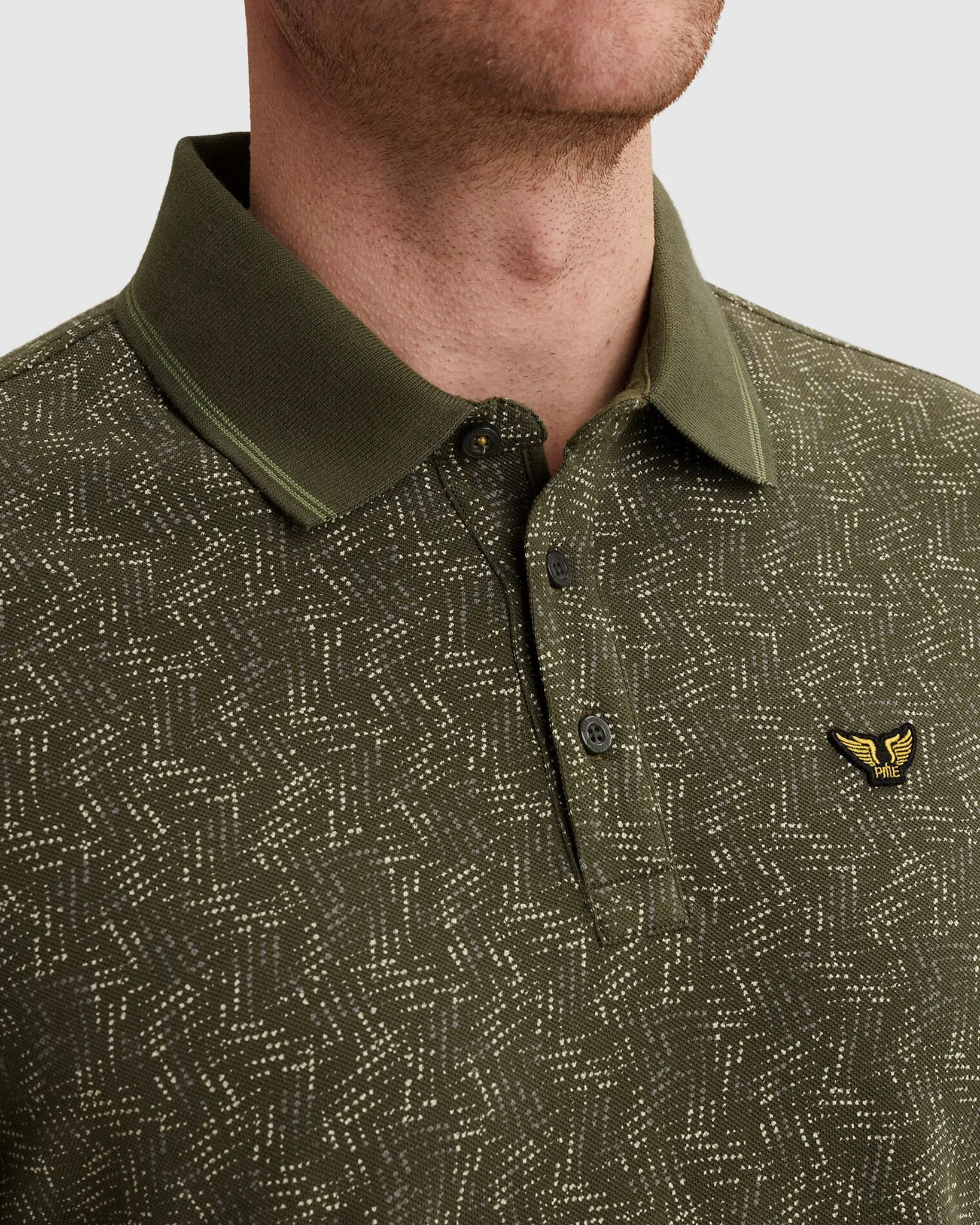 PME Legend Polo Licht bruin 108239-001-L