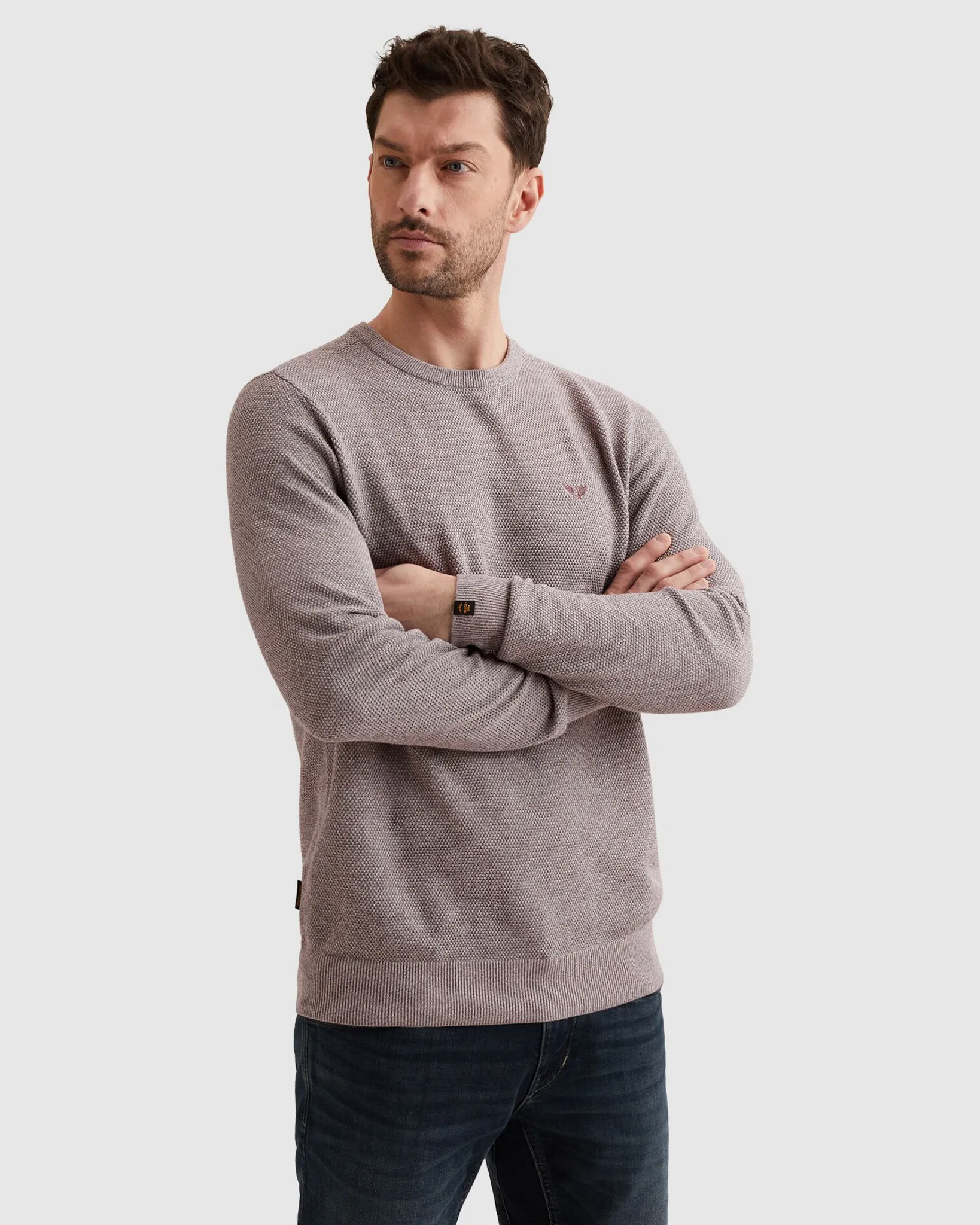 PME Legend Trui Ronde hals Donker grijs 108249-001-L