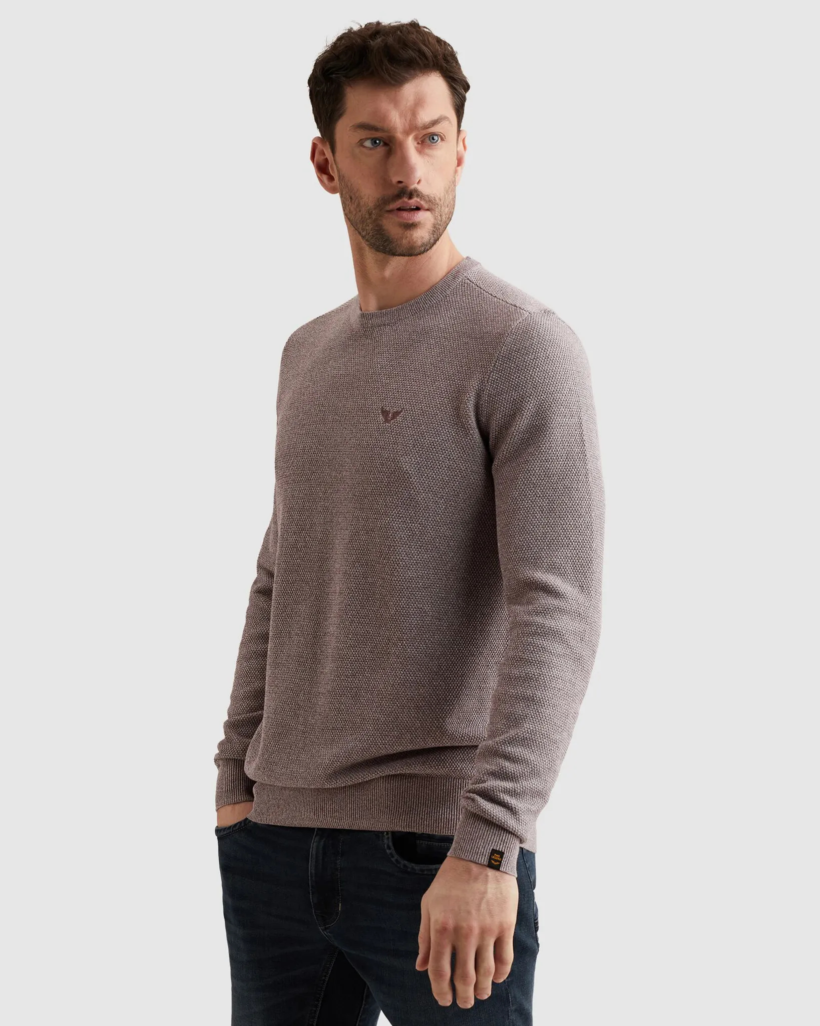 PME Legend Trui Ronde hals Donker grijs 108249-001-L