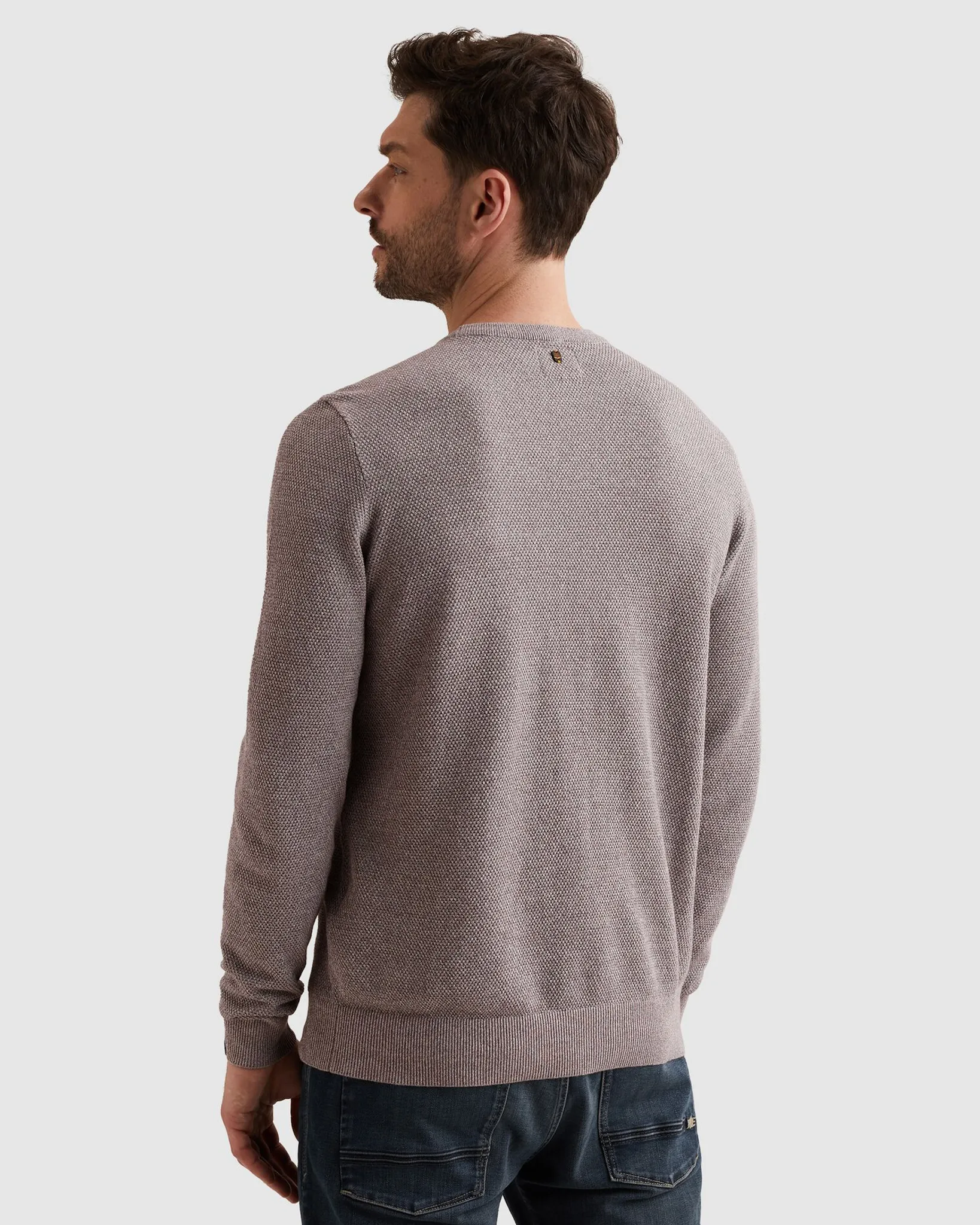 PME Legend Trui Ronde hals Donker grijs 108249-001-L