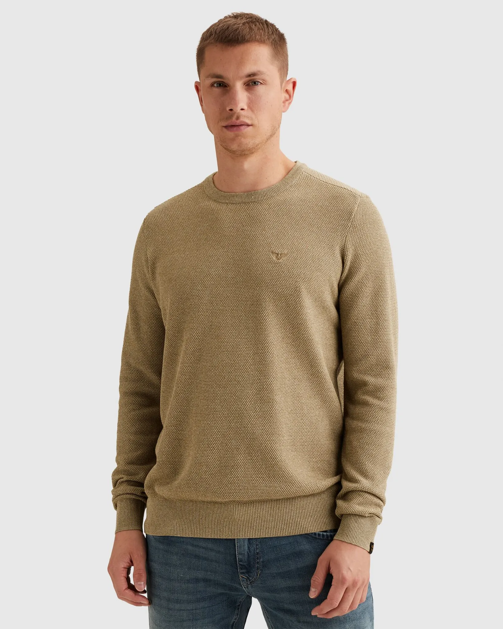 PME Legend Trui Ronde hals Groen 108251-001-L