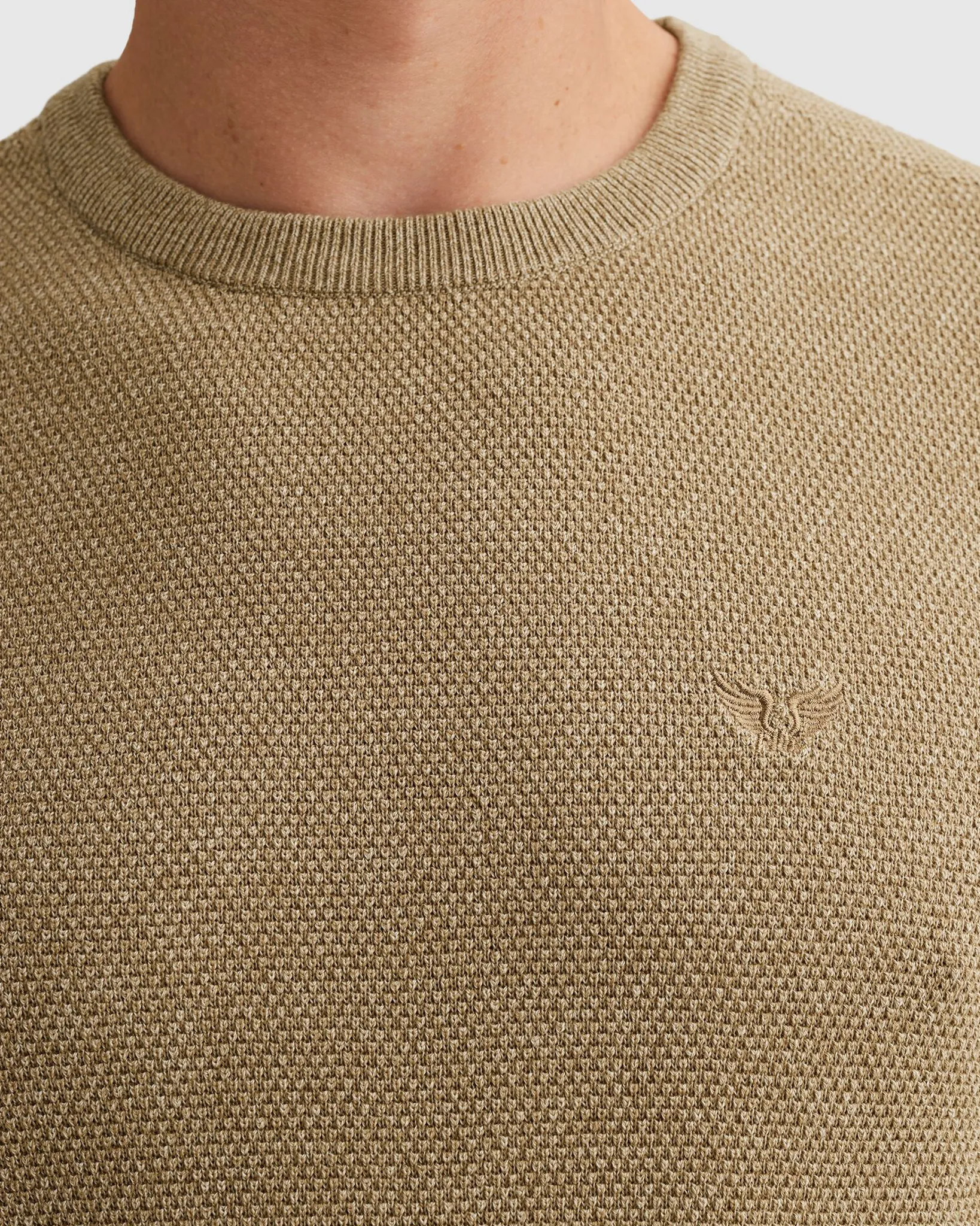 PME Legend Trui Ronde hals Groen 108251-001-L