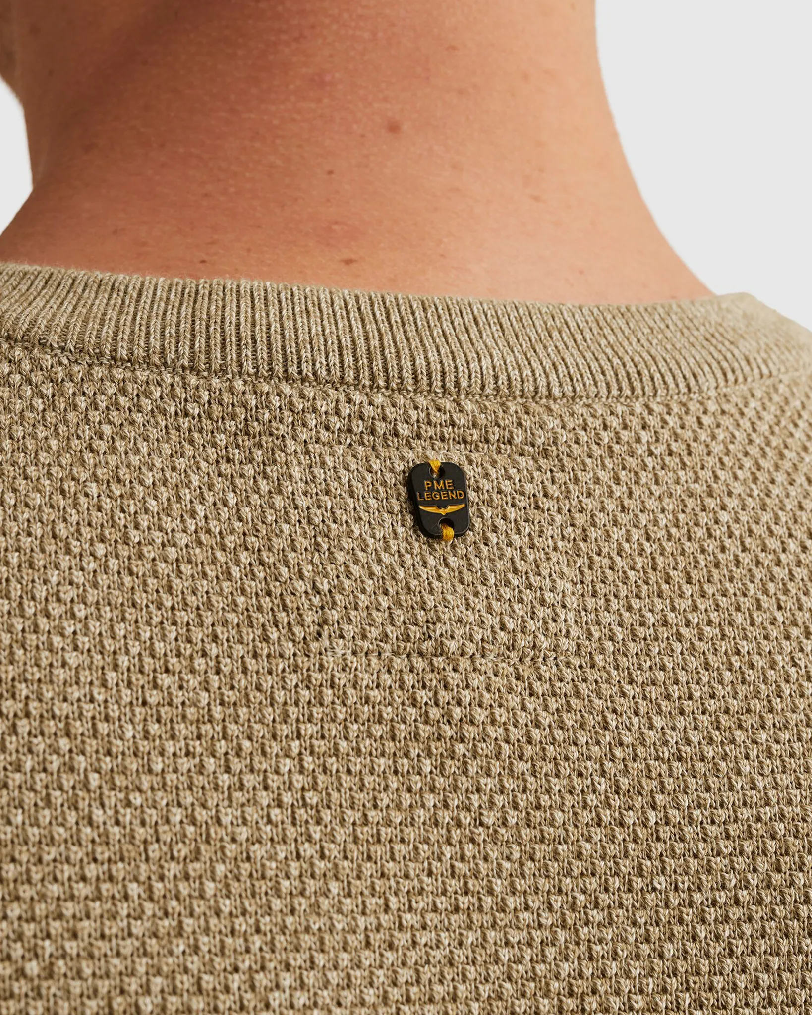 PME Legend Trui Ronde hals Groen 108251-001-L