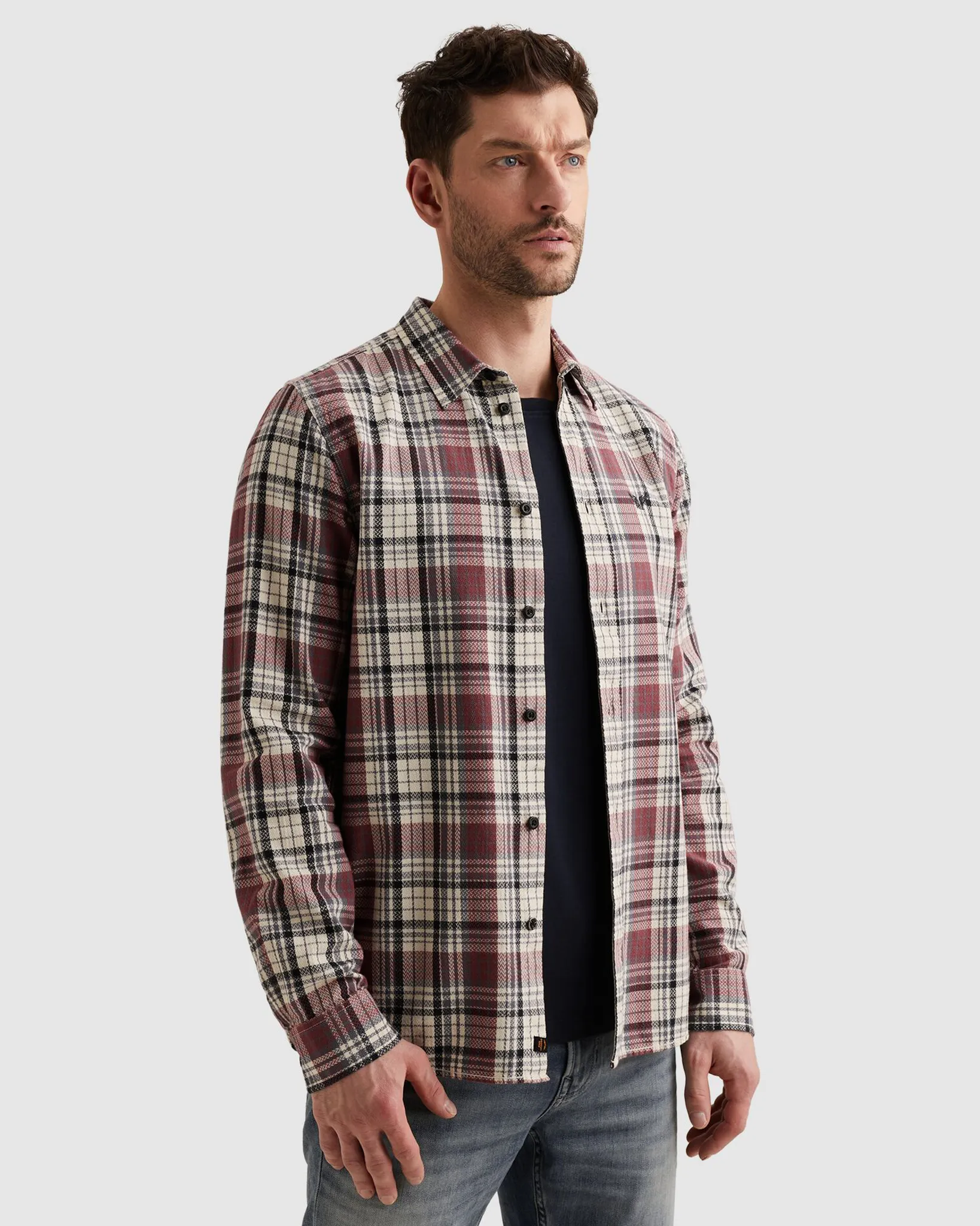 PME Legend Casual Overhemd Rood 108253-001-L