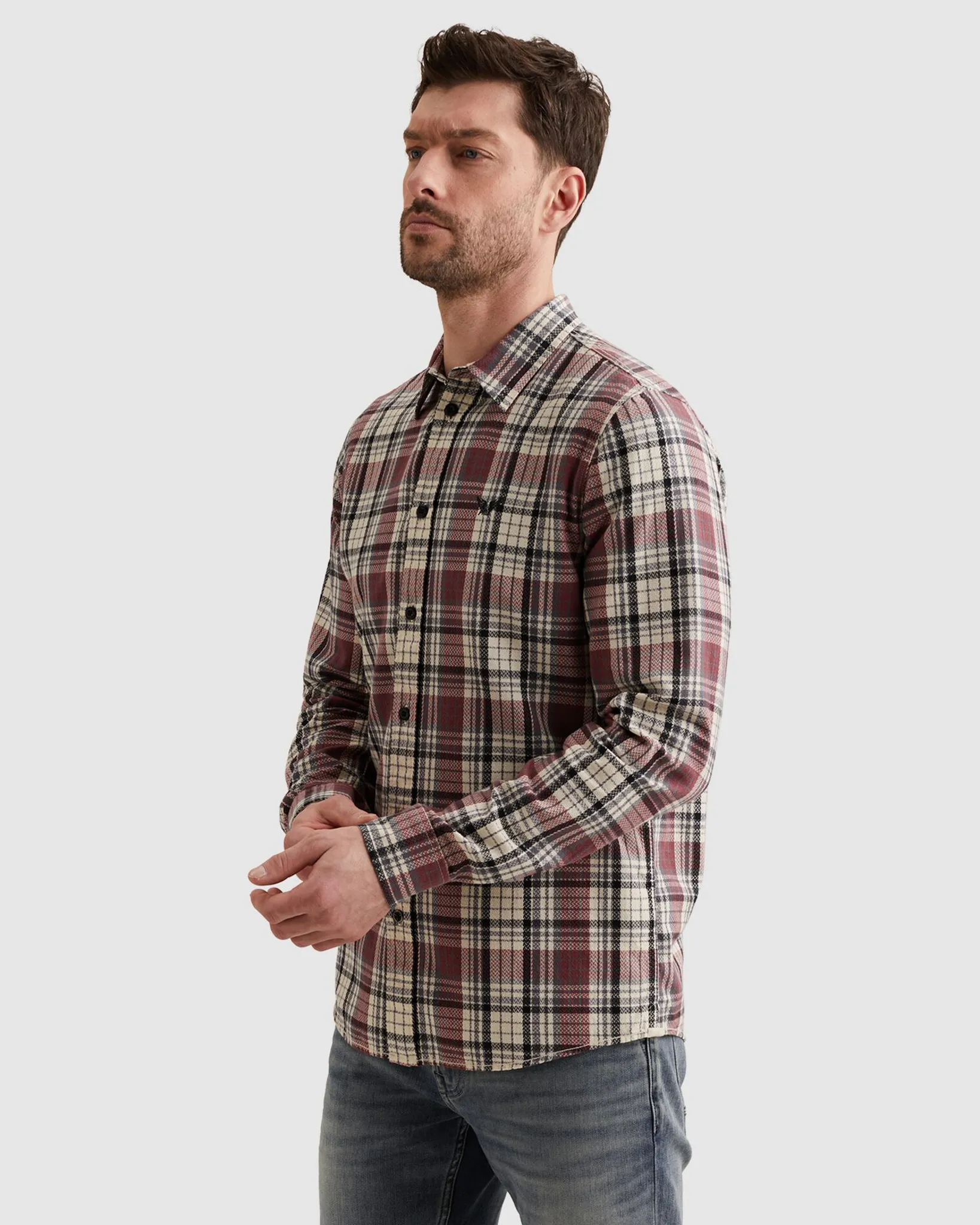 PME Legend Casual Overhemd Rood 108253-001-L