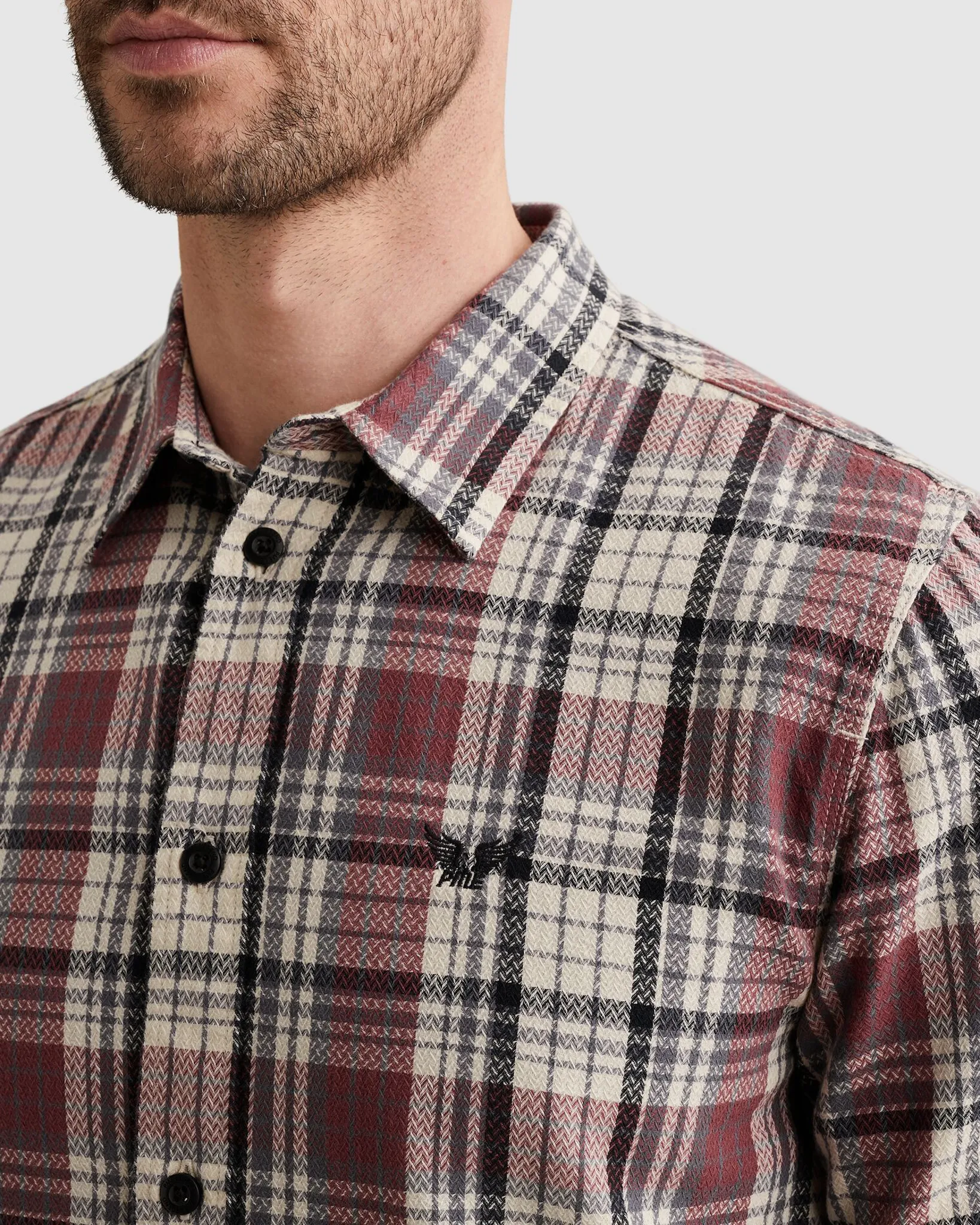 PME Legend Casual Overhemd Rood 108253-001-L