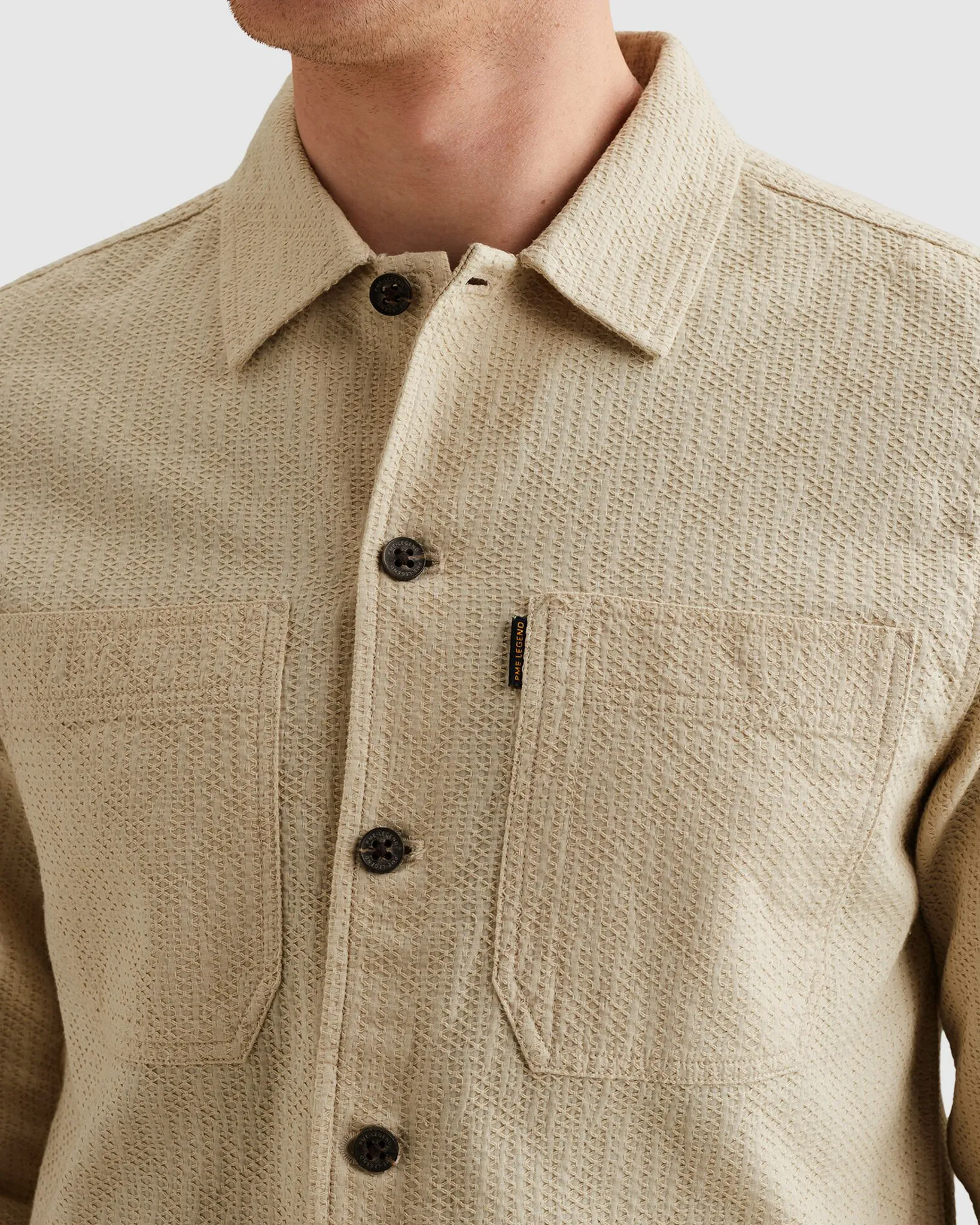 PME Legend Overshirt Wit 108254-001-L