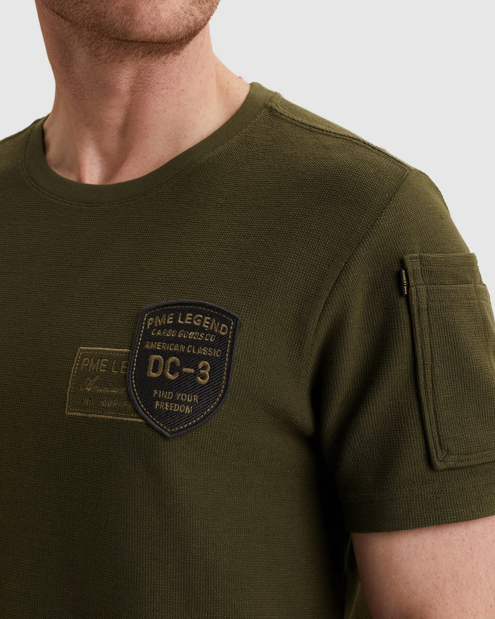 PME Legend T-shirt Licht bruin 108264-001-L