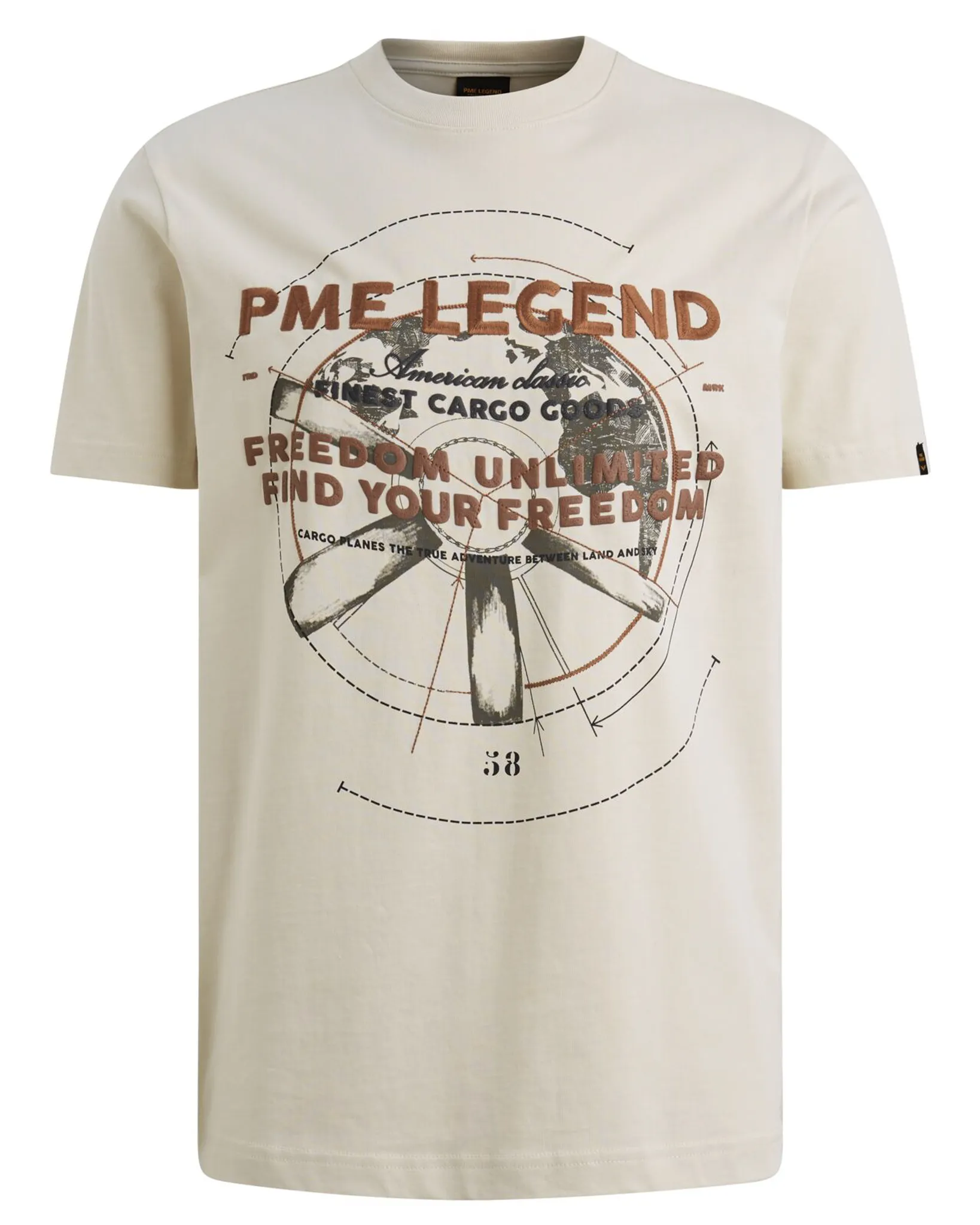 PME Legend T-shirt Wit 108265-001-L