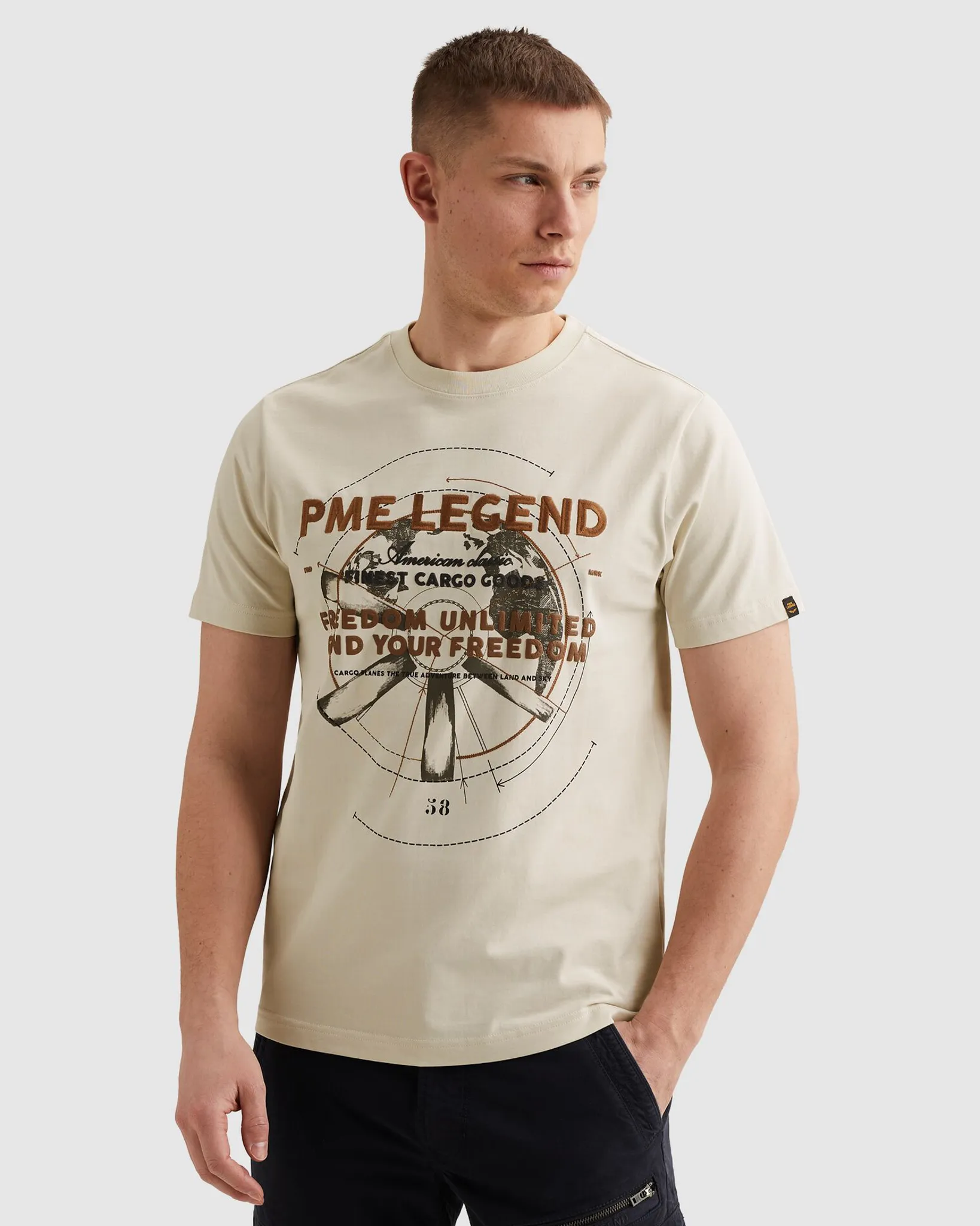 PME Legend T-shirt Wit 108265-001-L