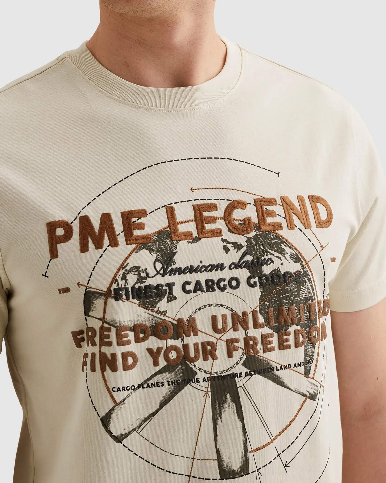 PME Legend T-shirt Wit 108265-001-L