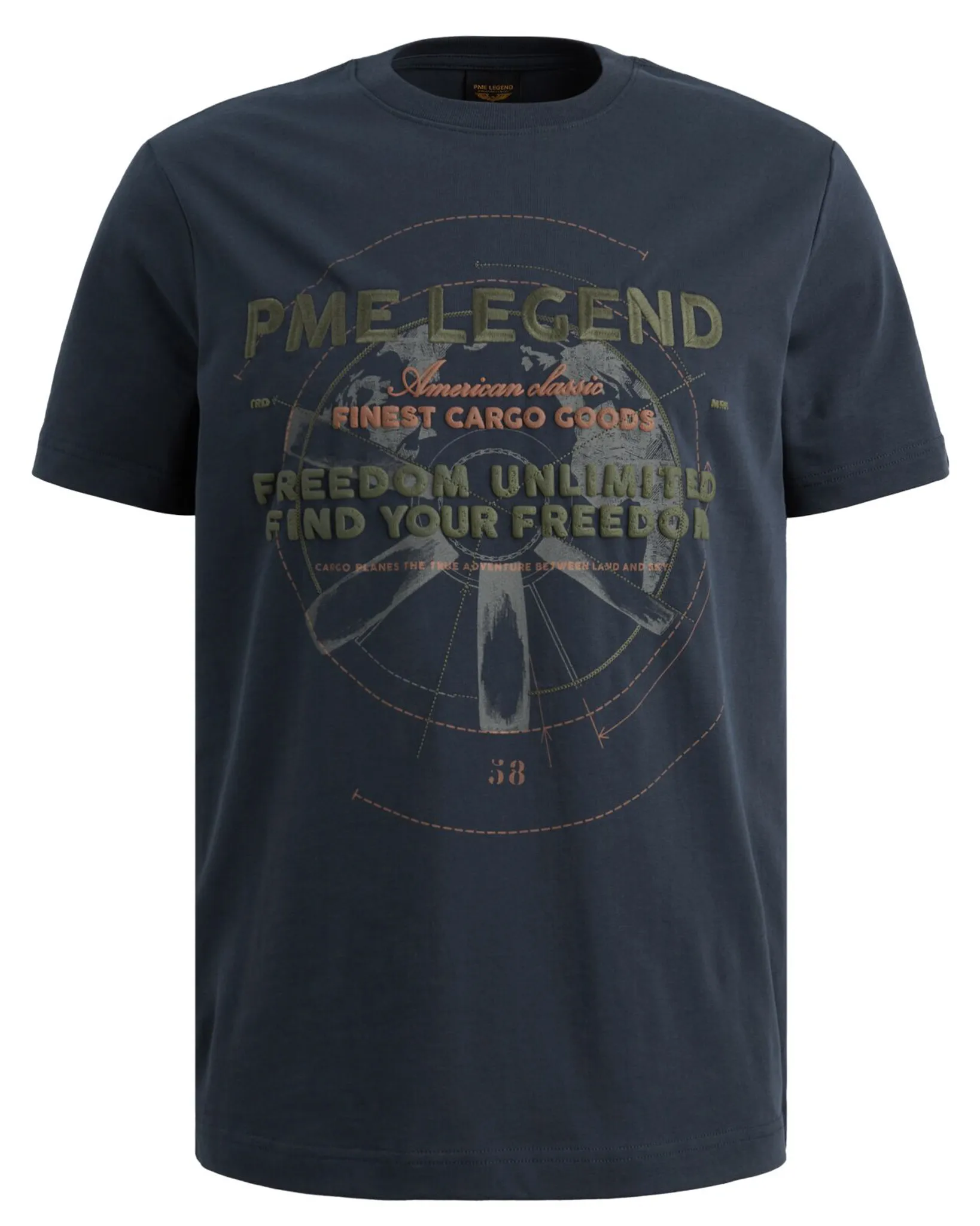 PME Legend T-shirt Blauw 108266-001-L