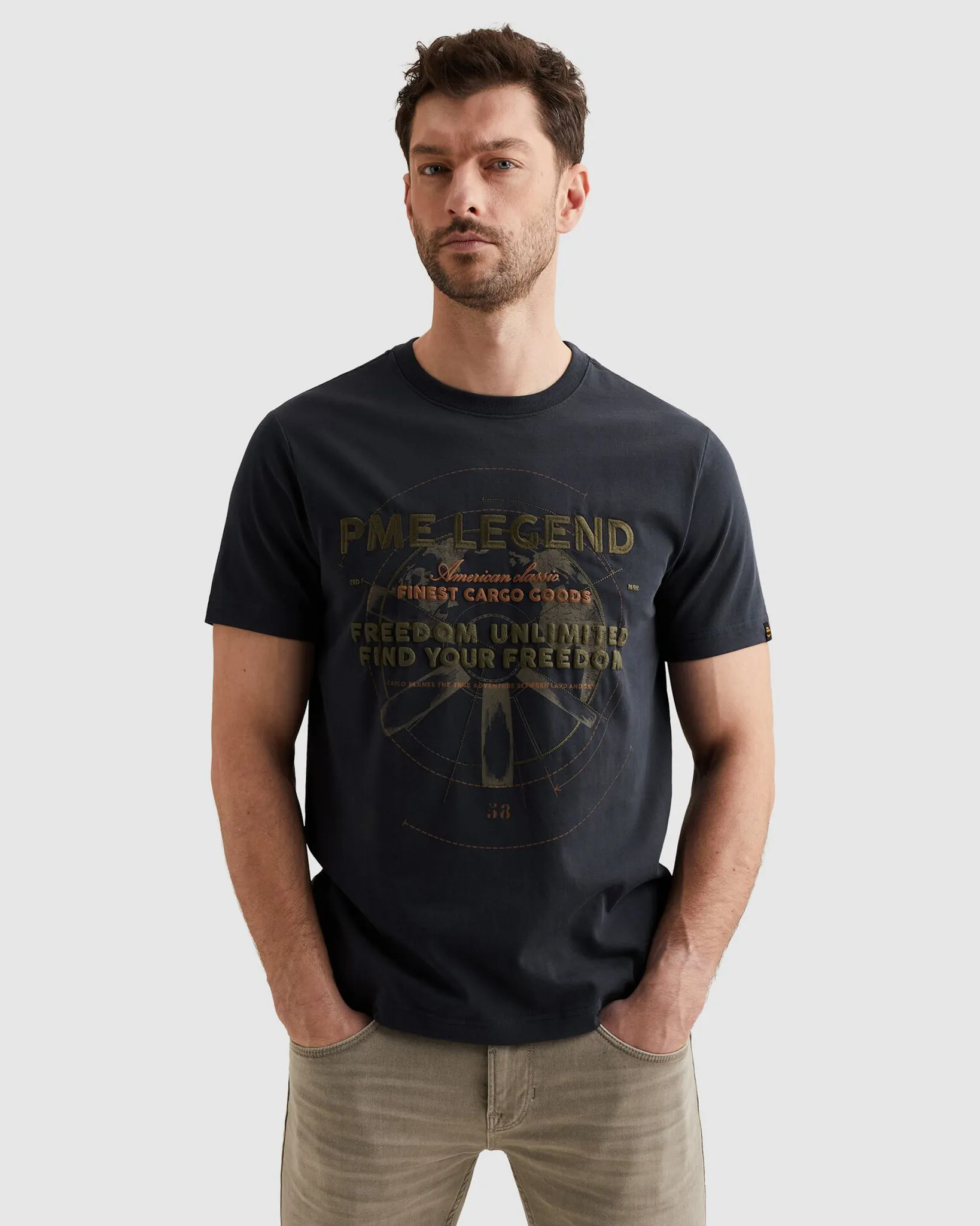 PME Legend T-shirt Blauw 108266-001-L