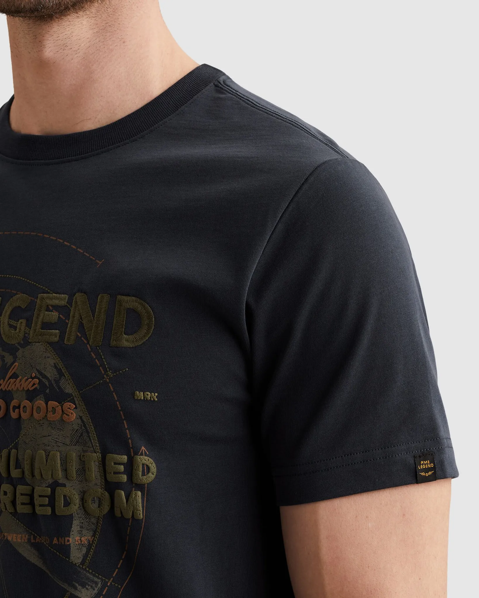 PME Legend T-shirt Blauw 108266-001-L