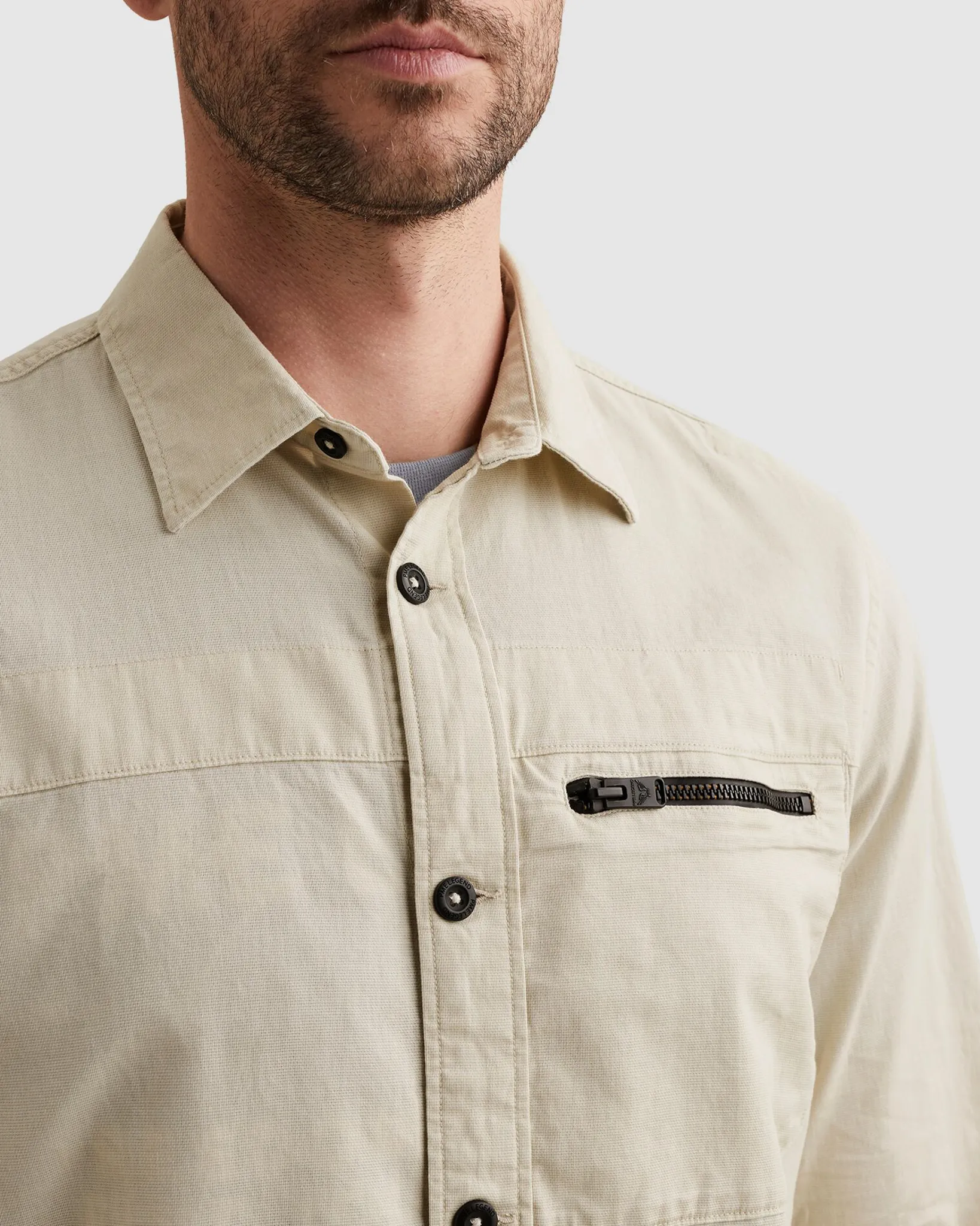 PME Legend Casual Overhemd Wit 108269-001-L