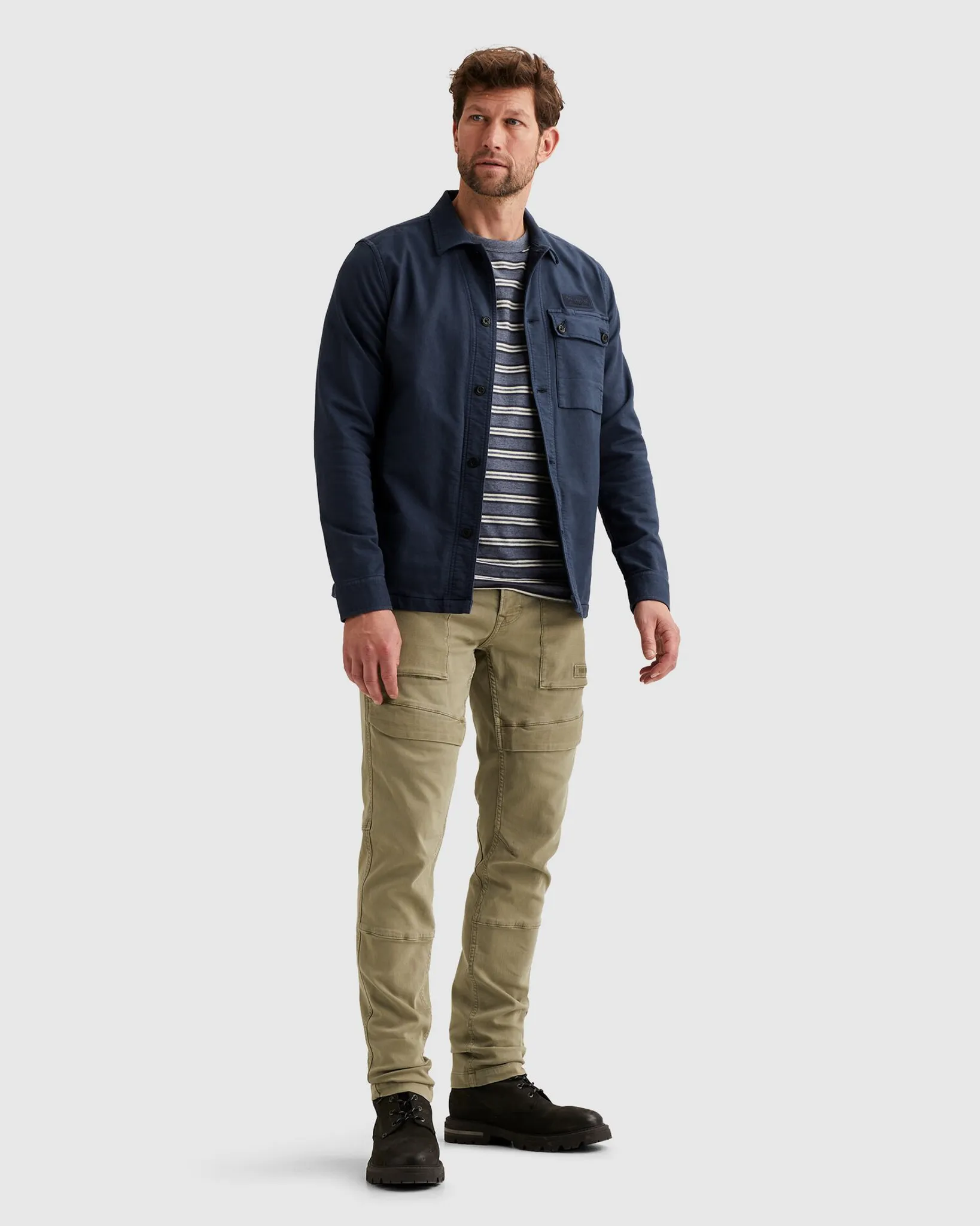 PME Legend Overshirt Blauw 108282-001-L