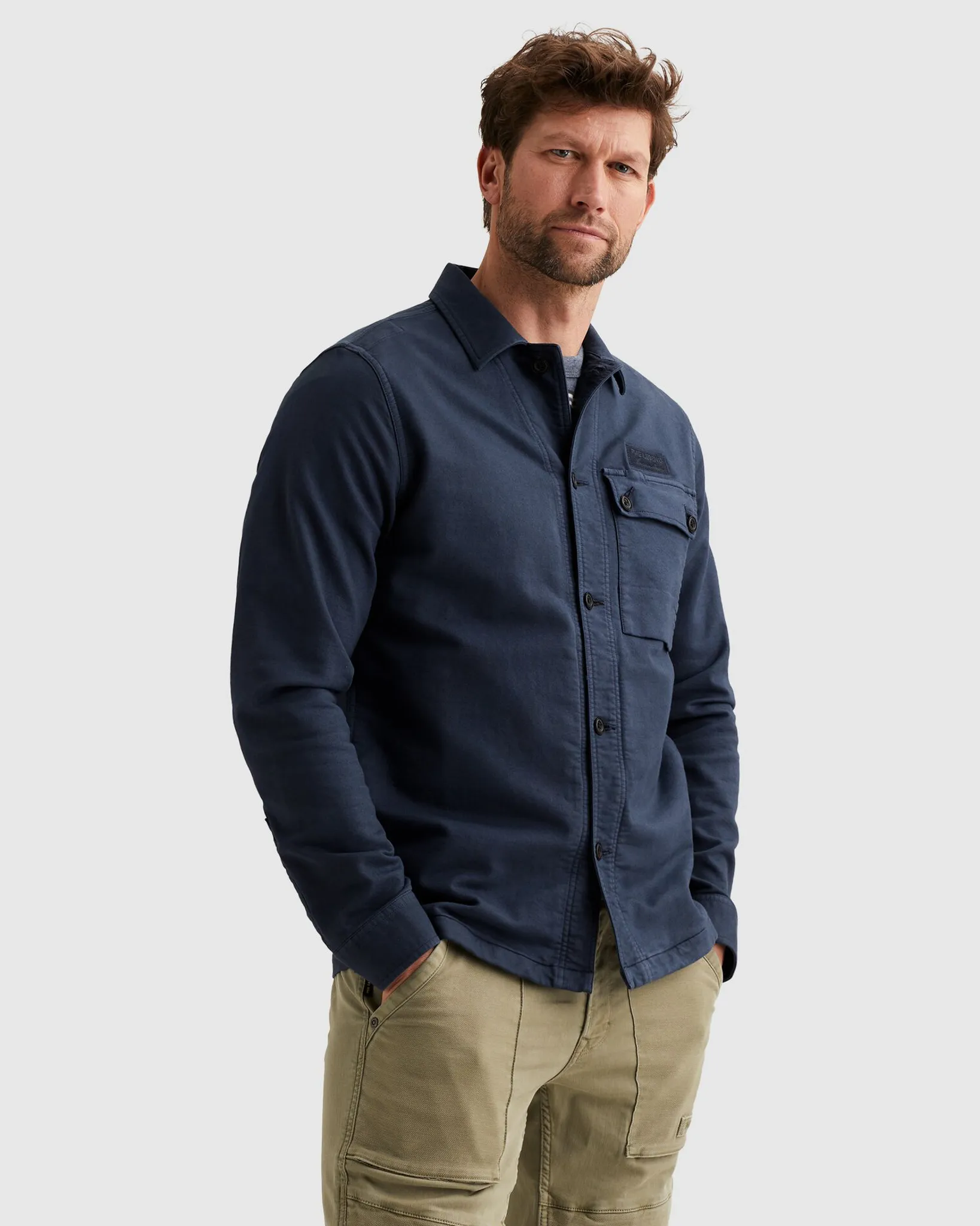 PME Legend Overshirt Blauw 108282-001-L