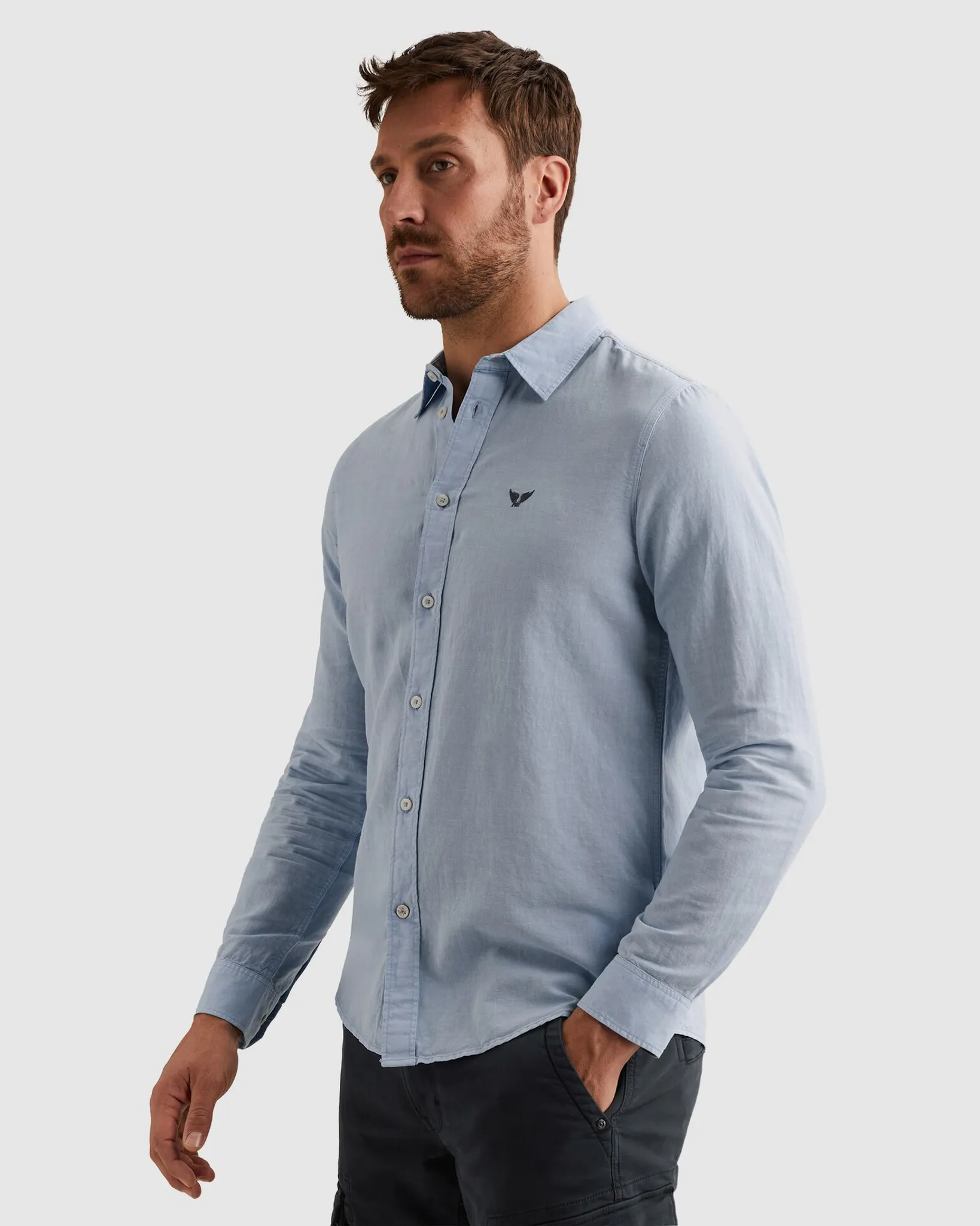 PME Legend Casual shirt Blauw 108296-001-L