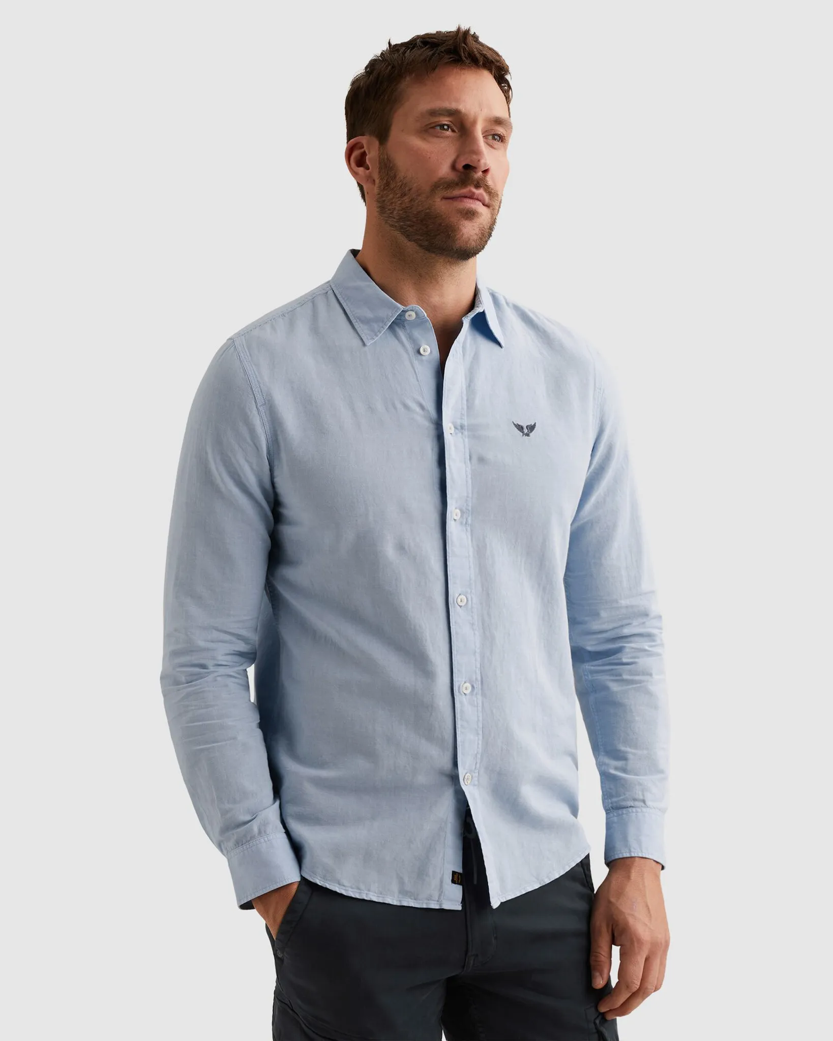 PME Legend Casual shirt Blauw 108296-001-L