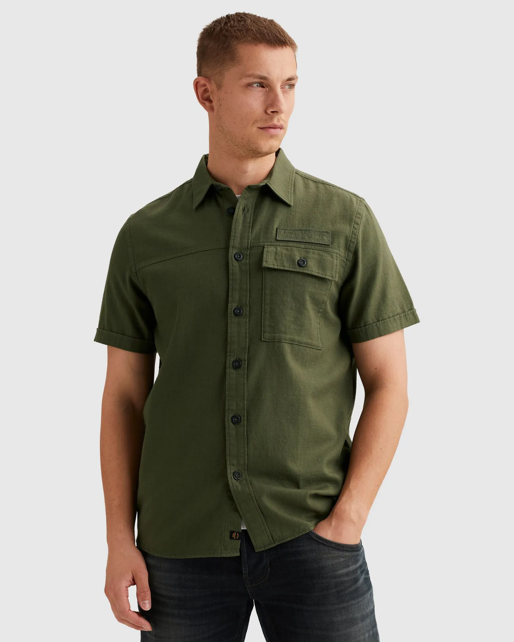 PME Legend Casual shirt Groen 108303-001-L