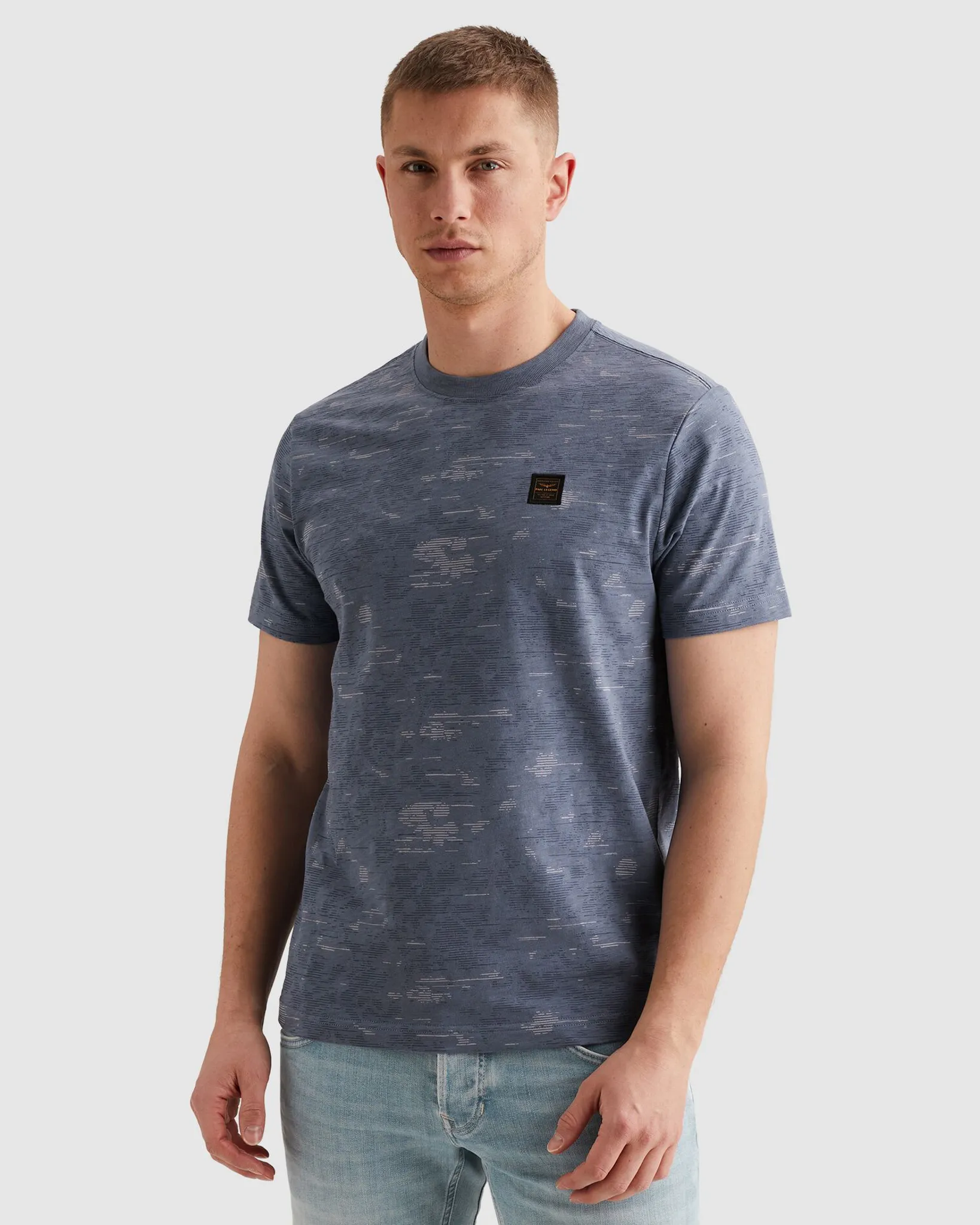 PME Legend T-shirt Licht blauw 108307-001-L