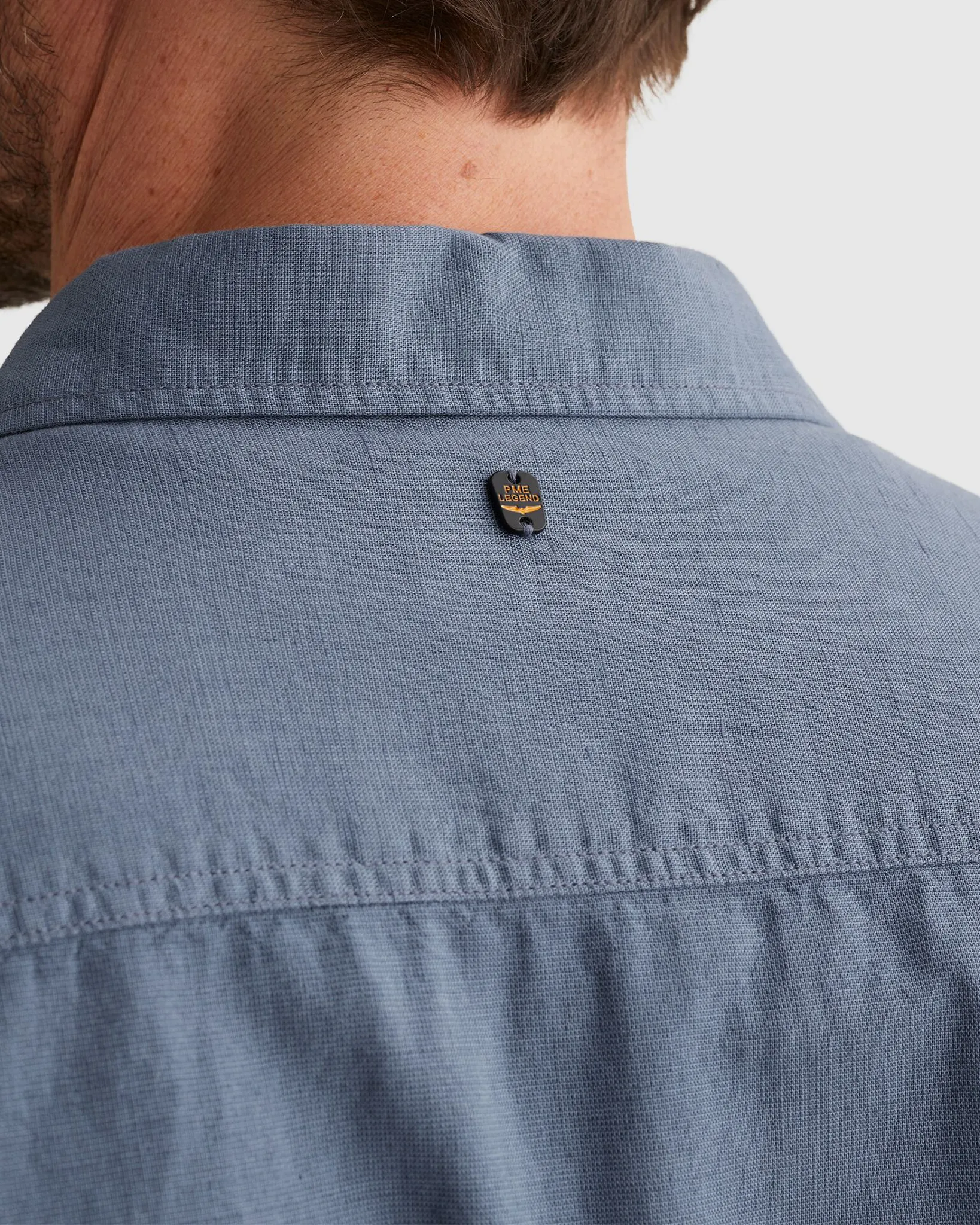 PME Legend Casual shirt Licht blauw 108314-001-L