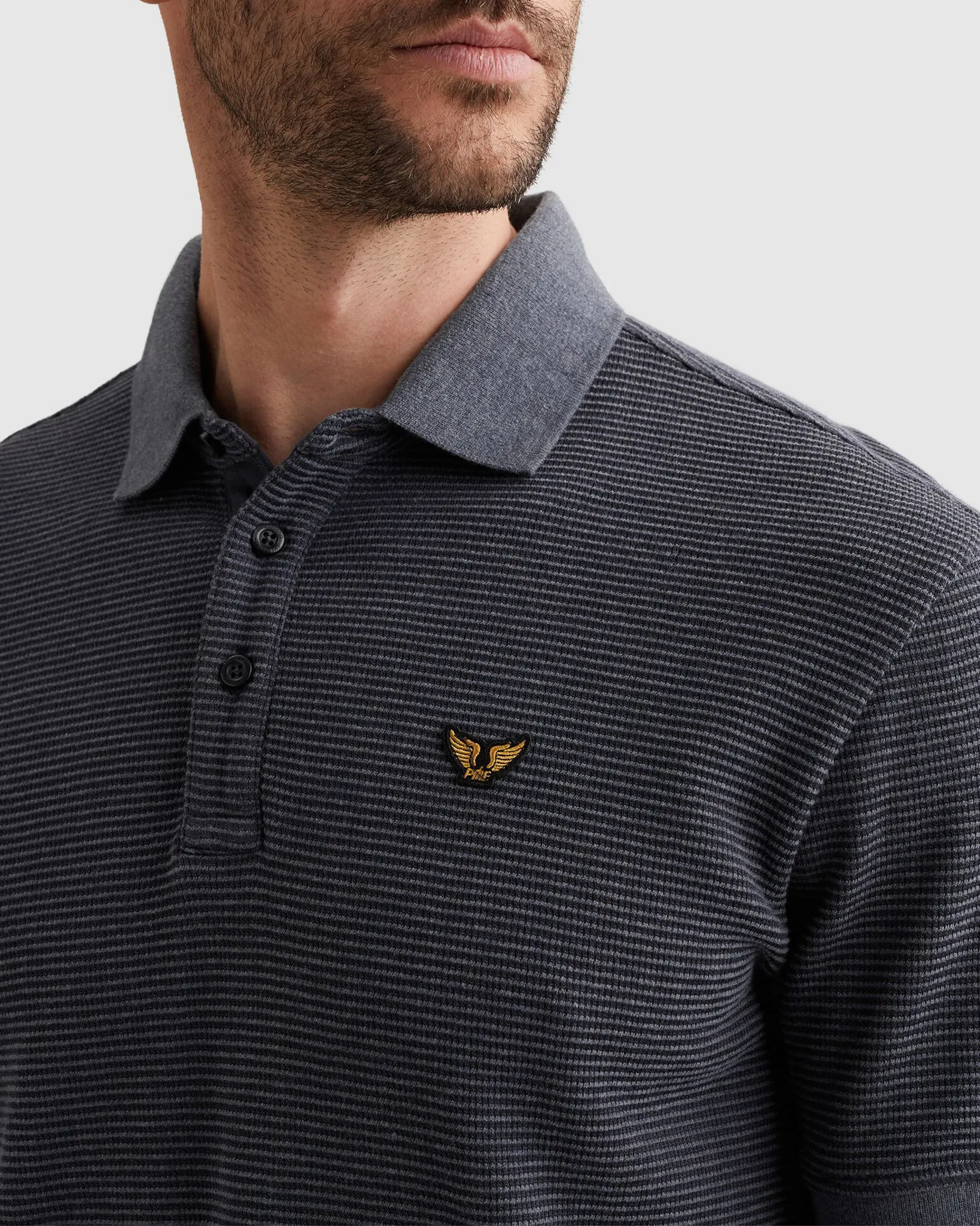 PME Legend Polo Donker grijs 108326-001-L