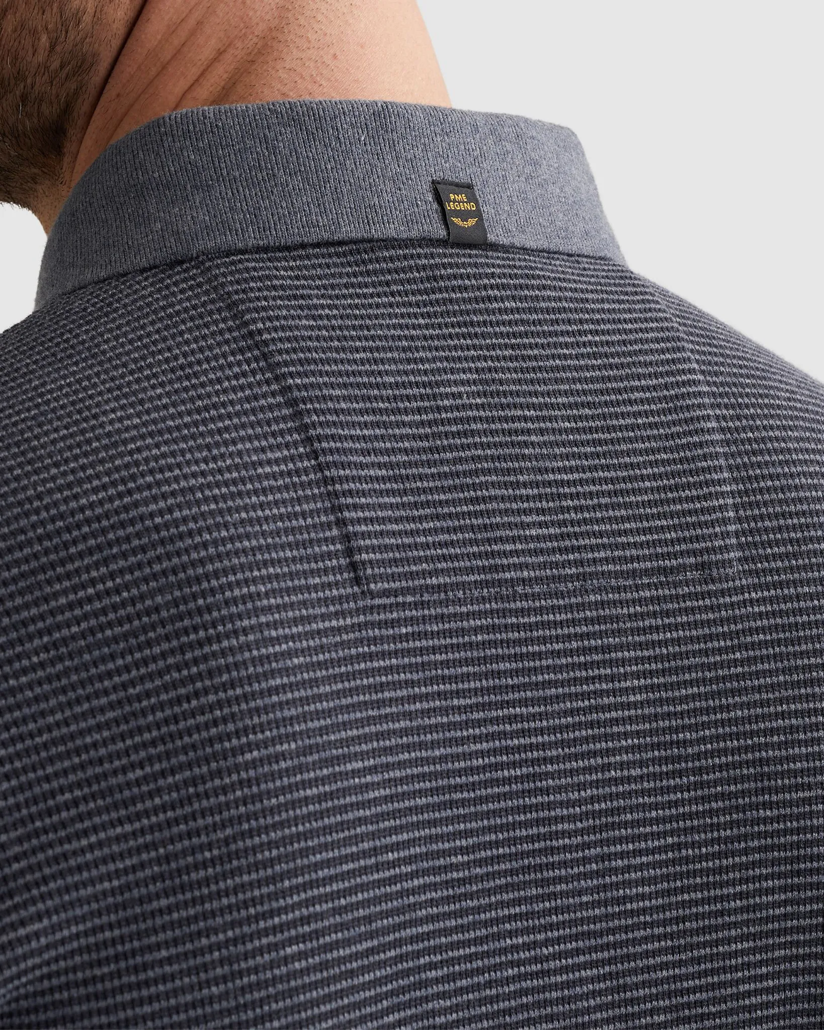 PME Legend Polo Donker grijs 108326-001-L