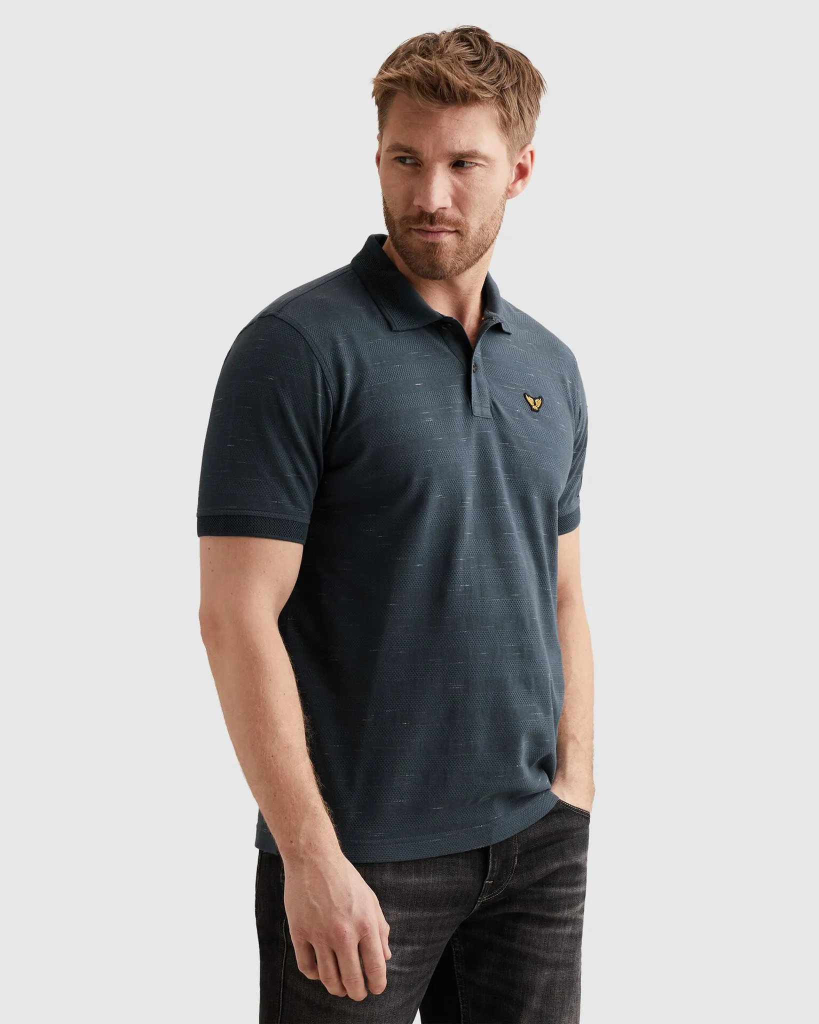 PME Legend Polo Blauw 108327-001-L