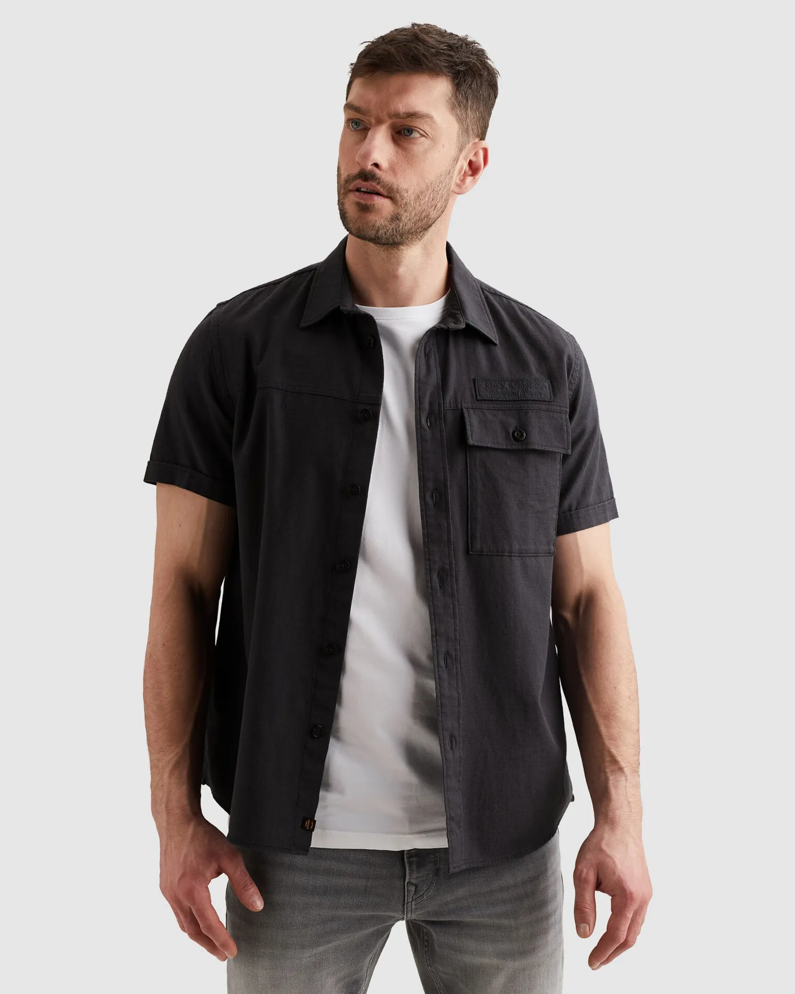 PME Legend Casual shirt Donker grijs 108328-001-L