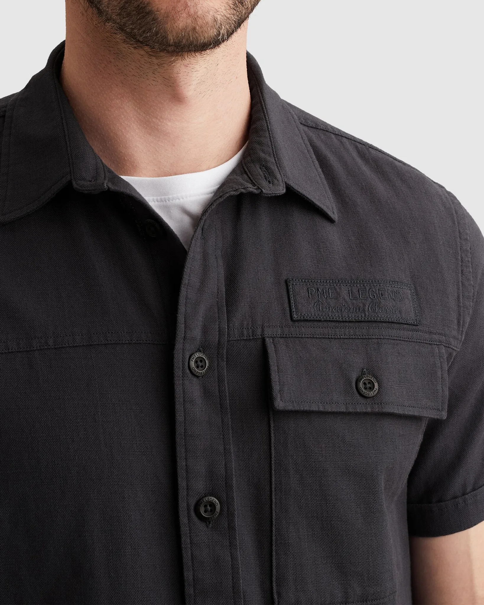 PME Legend Casual shirt Donker grijs 108328-001-L