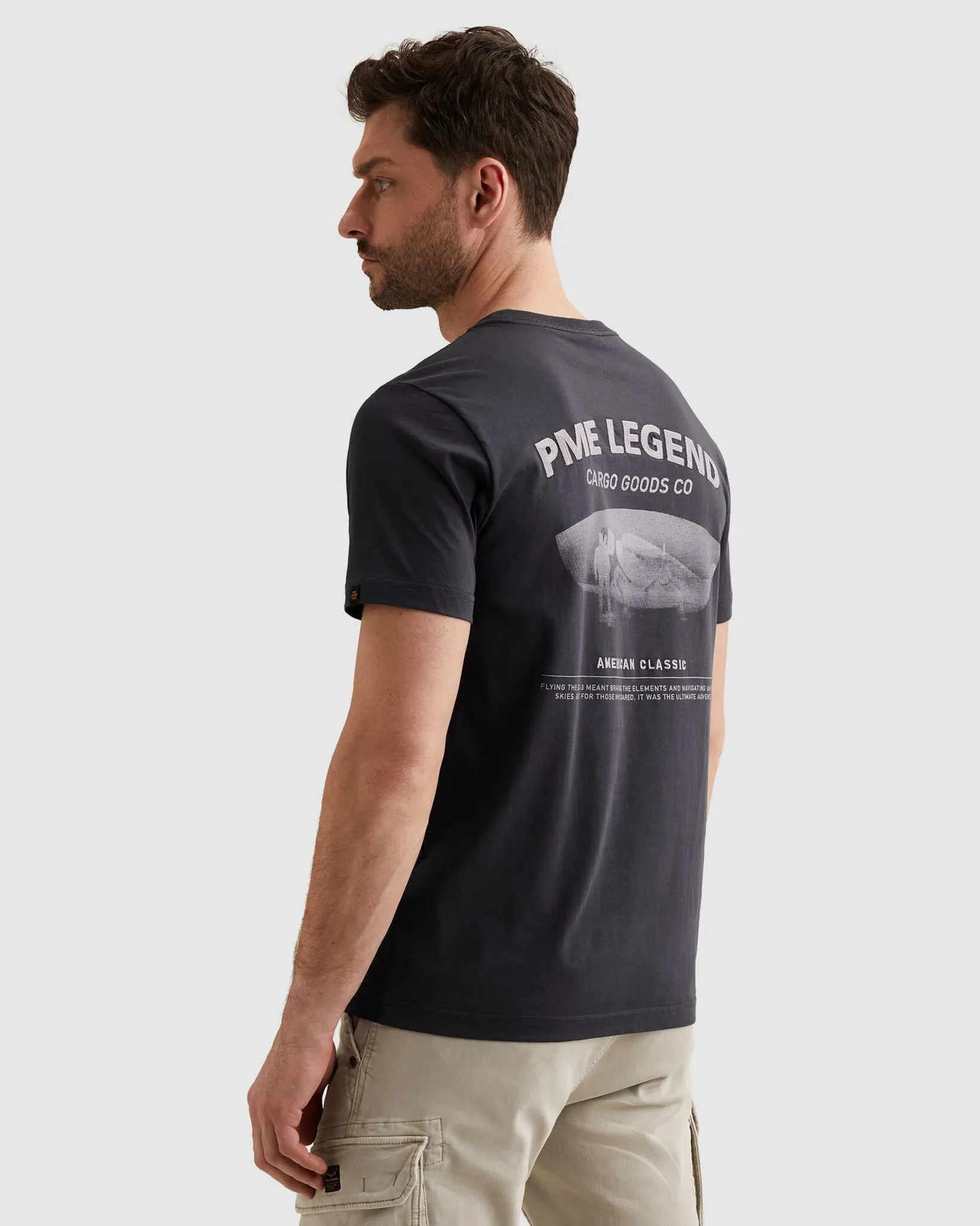 PME Legend T-shirt Donker grijs 108331-001-L