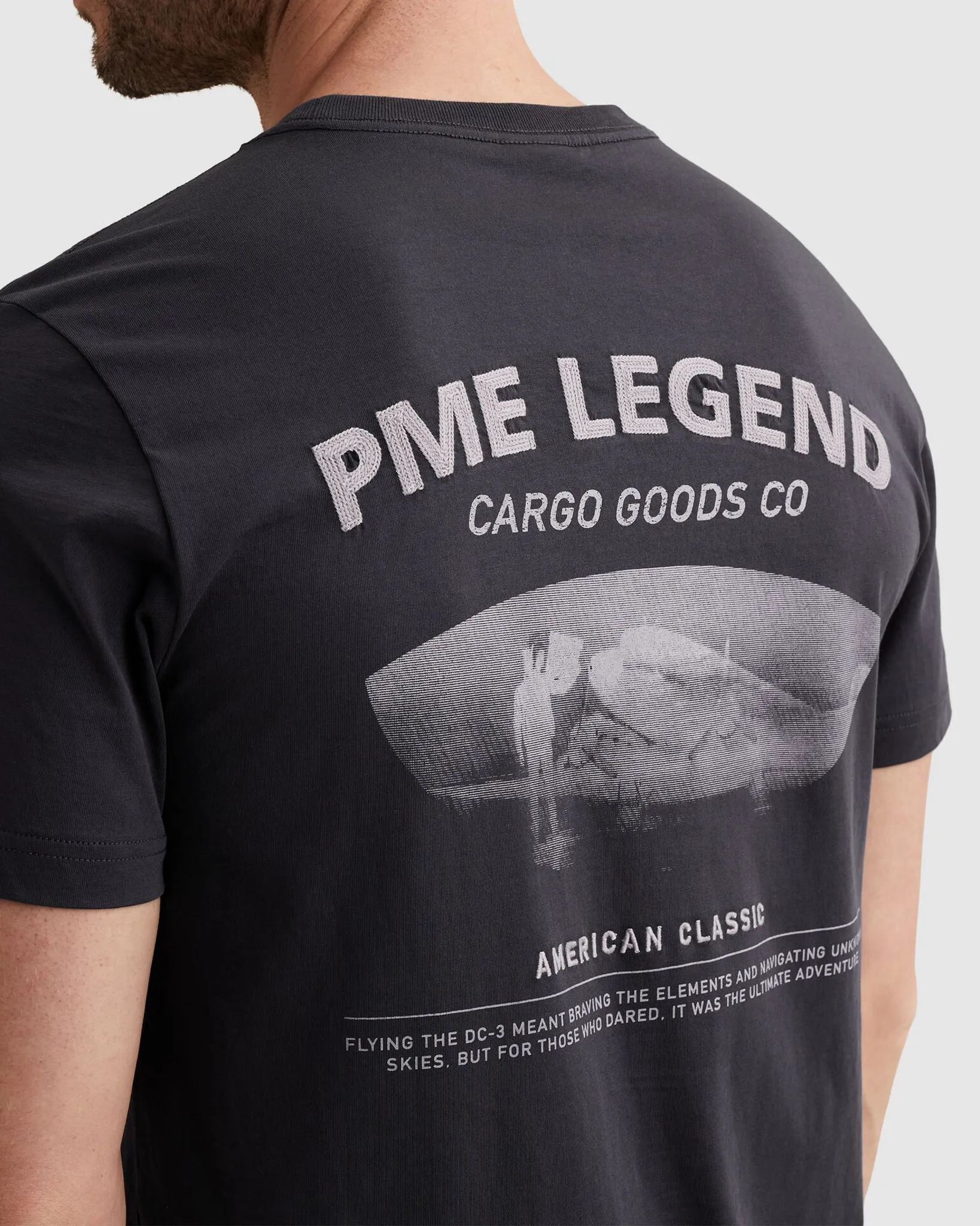 PME Legend T-shirt Donker grijs 108331-001-L