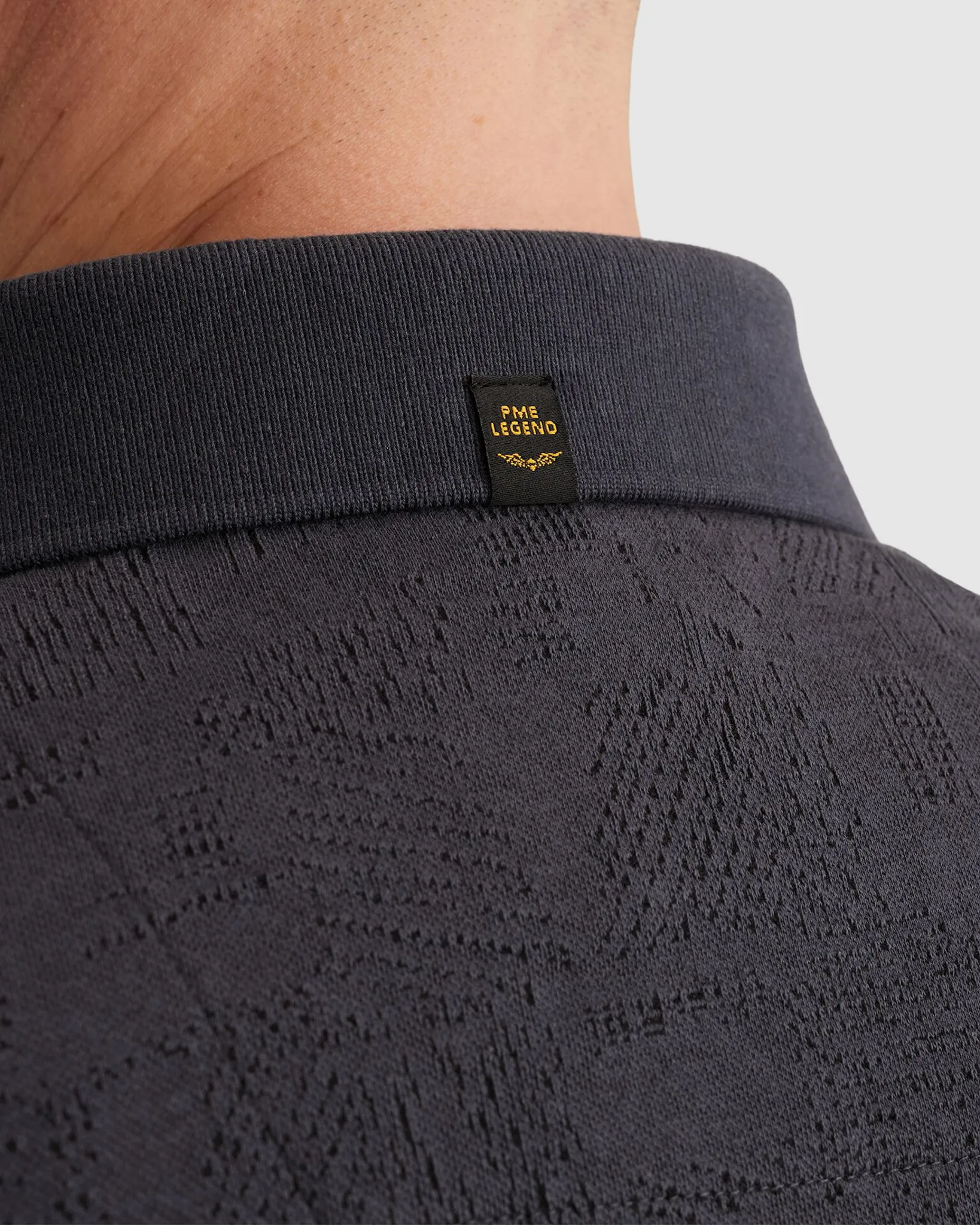 PME Legend Polo Donker grijs 108337-001-L