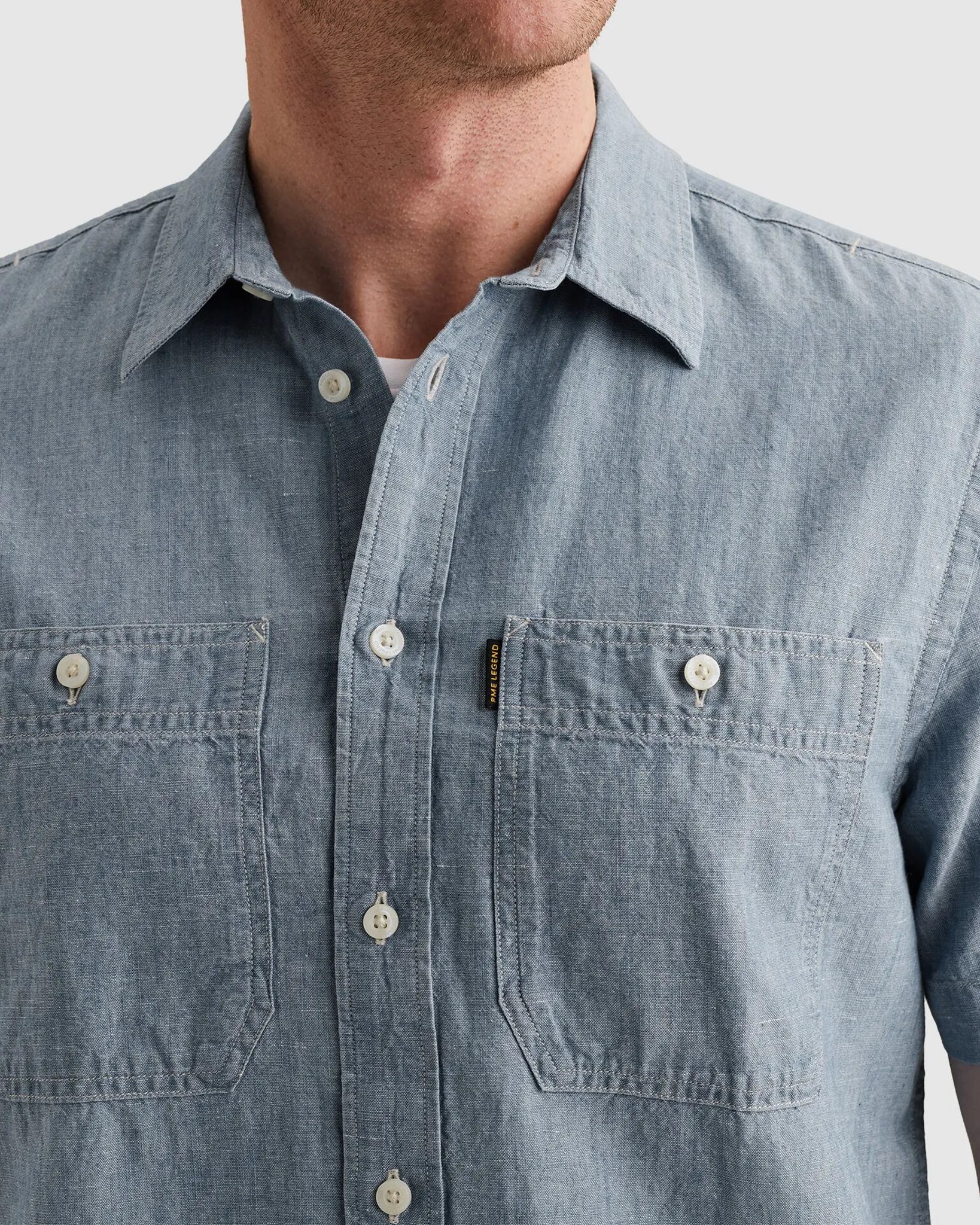 PME Legend Casual shirt Blauw 108338-001-L