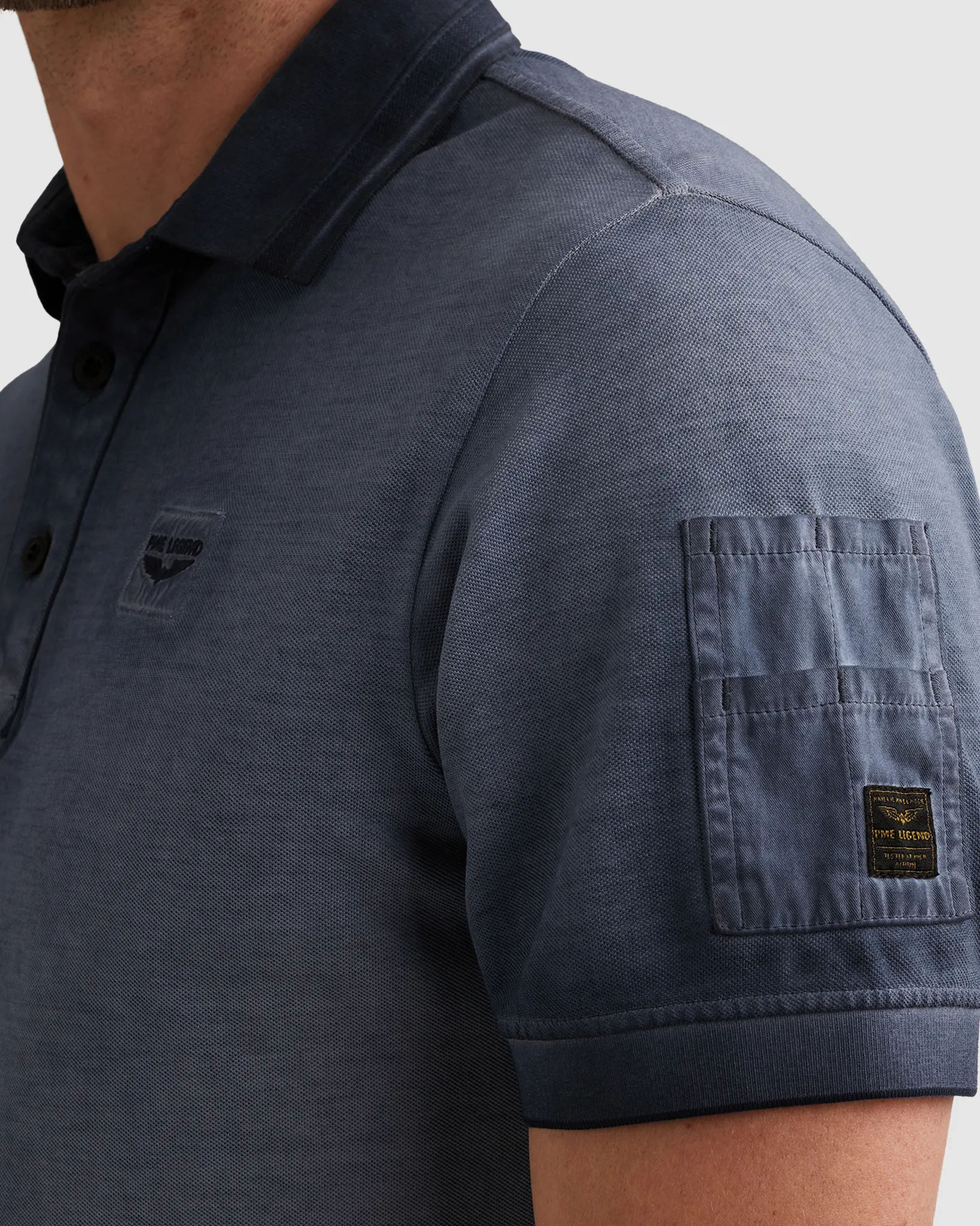PME Legend Polo Blauw 108339-001-L
