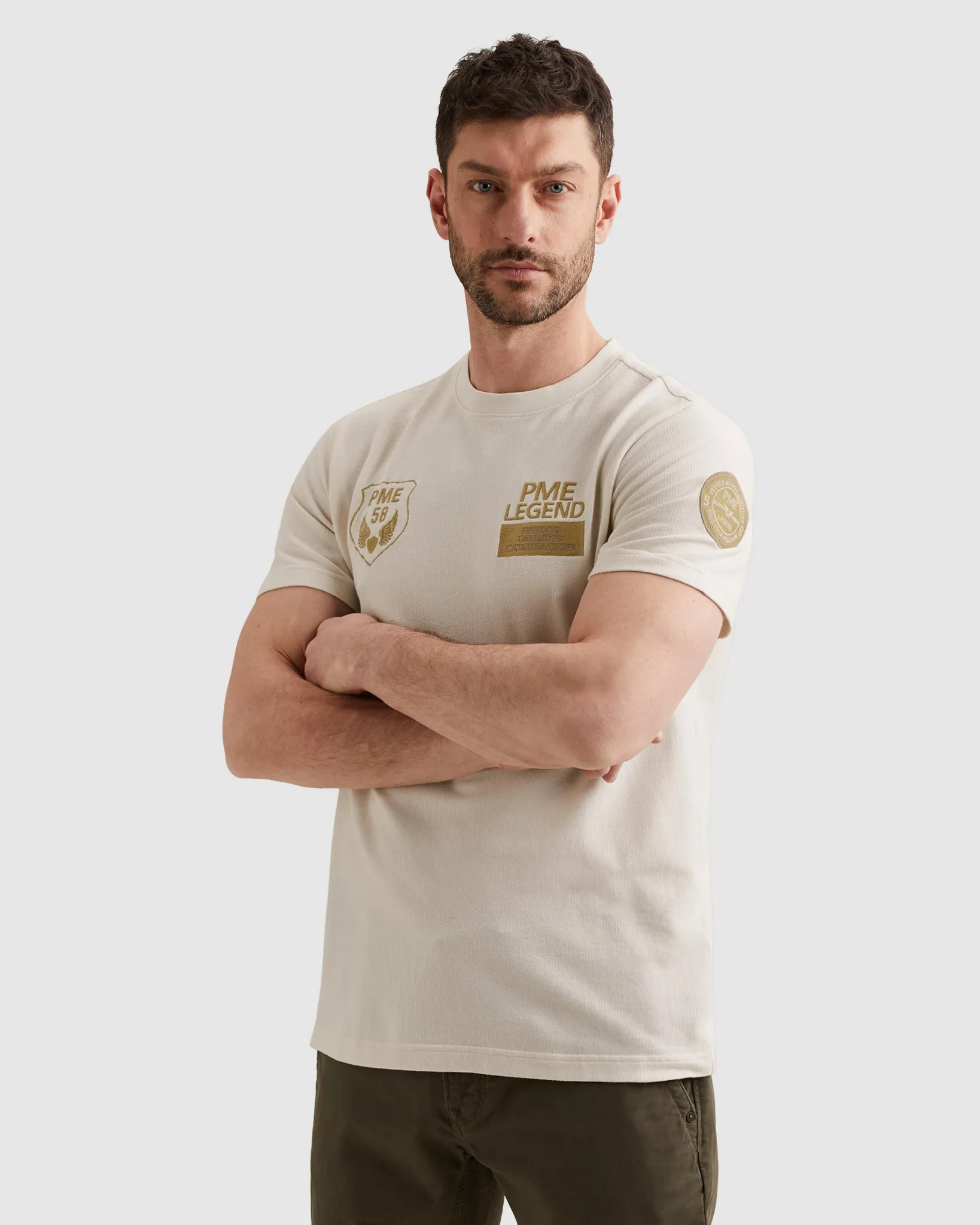 PME Legend T-shirt  Wit 108353-001-L