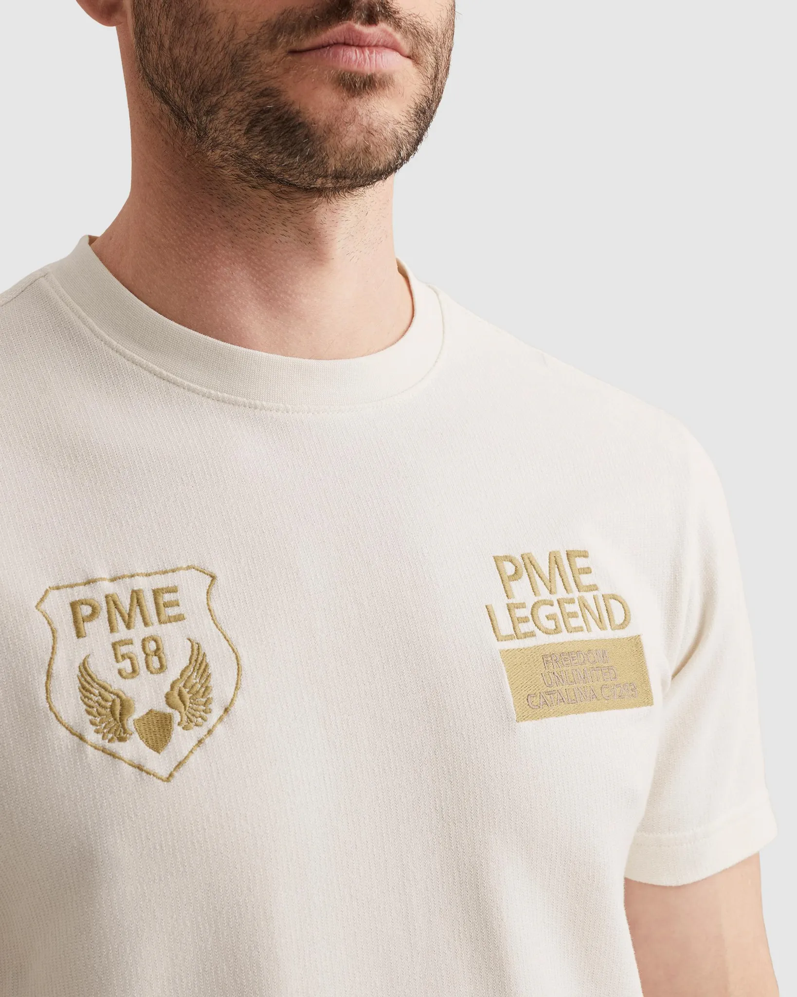 PME Legend T-shirt  Wit 108353-001-L